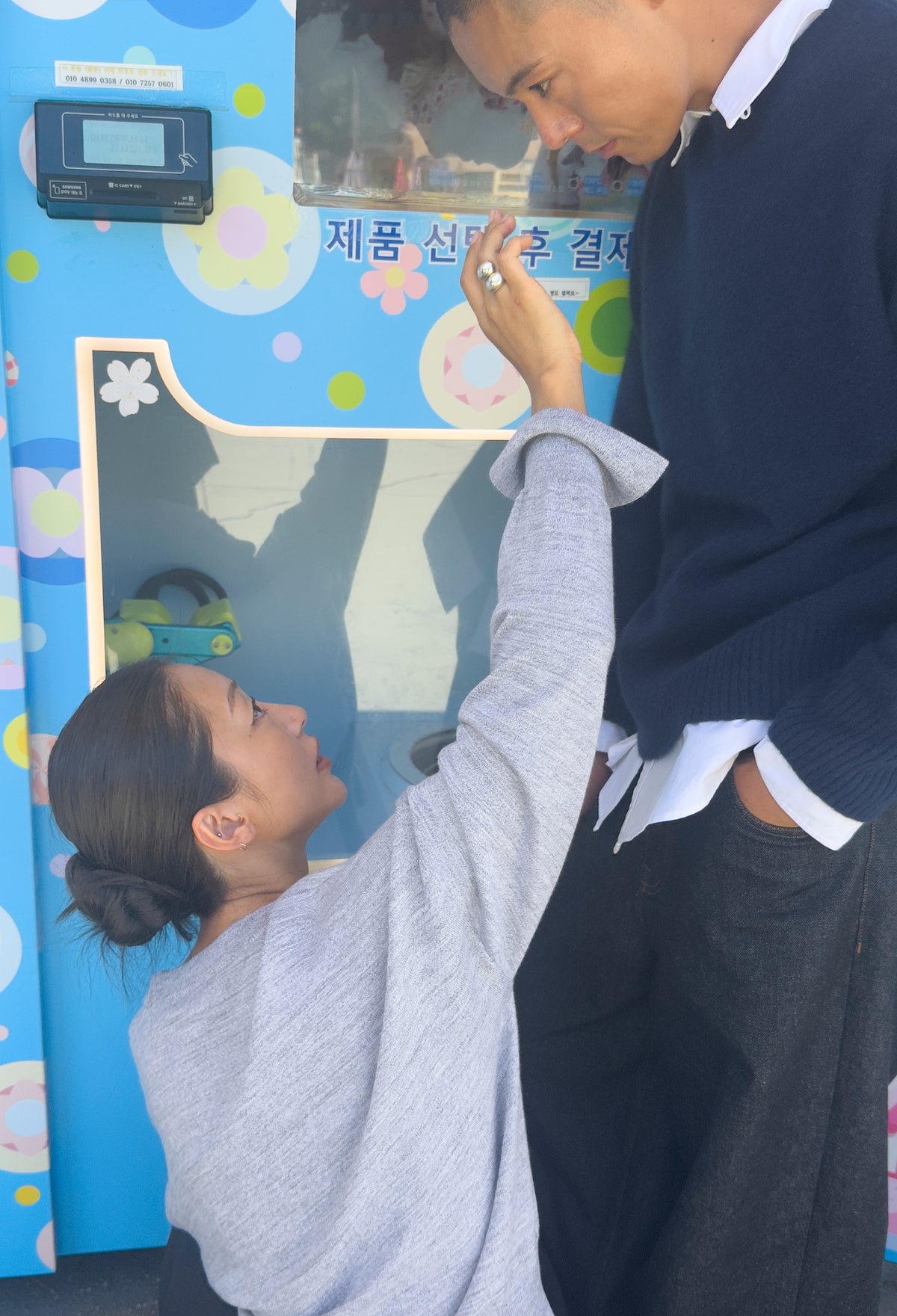 울100 라운드 풀오버 그레이