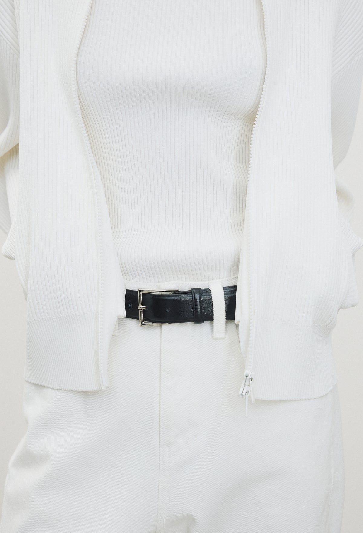 High-density Knit Top Ivory