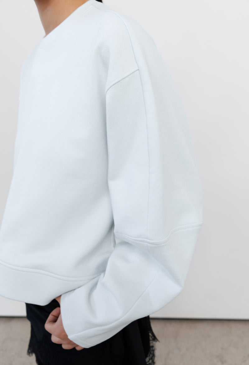 Structure Sweatshirt Light Blue