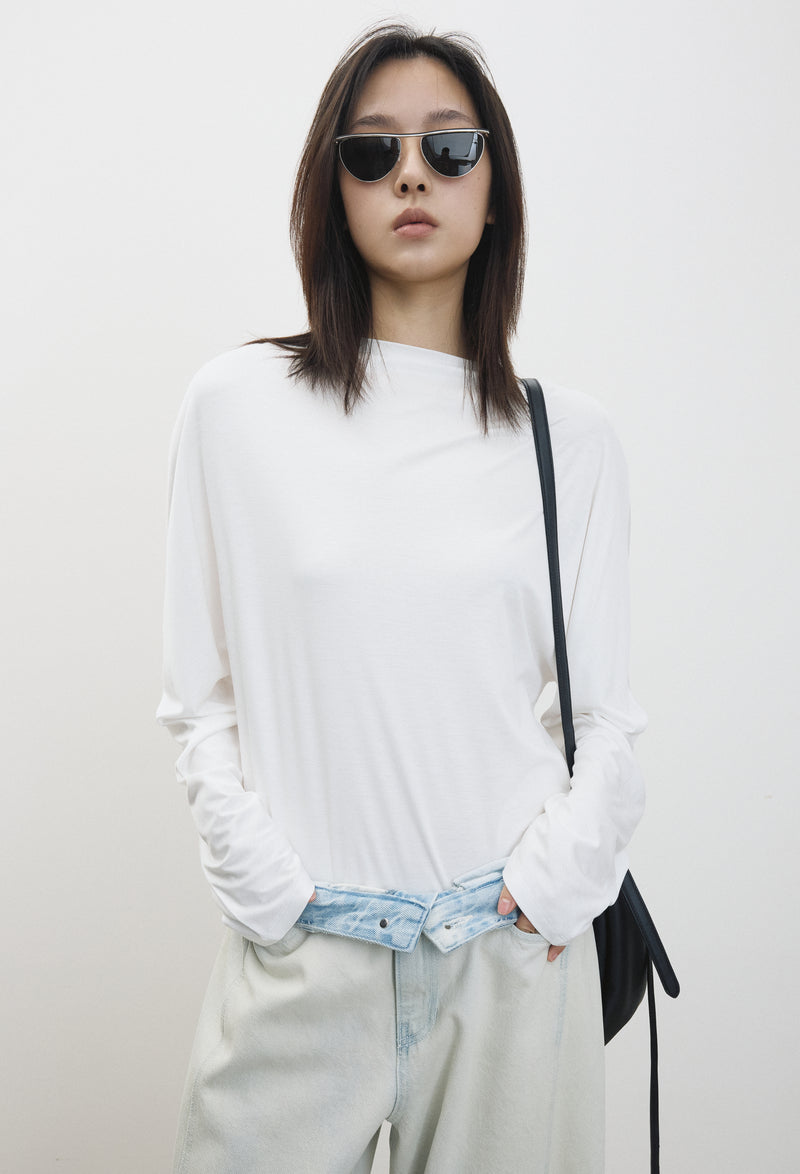 실켓 텐션 탑 화이트