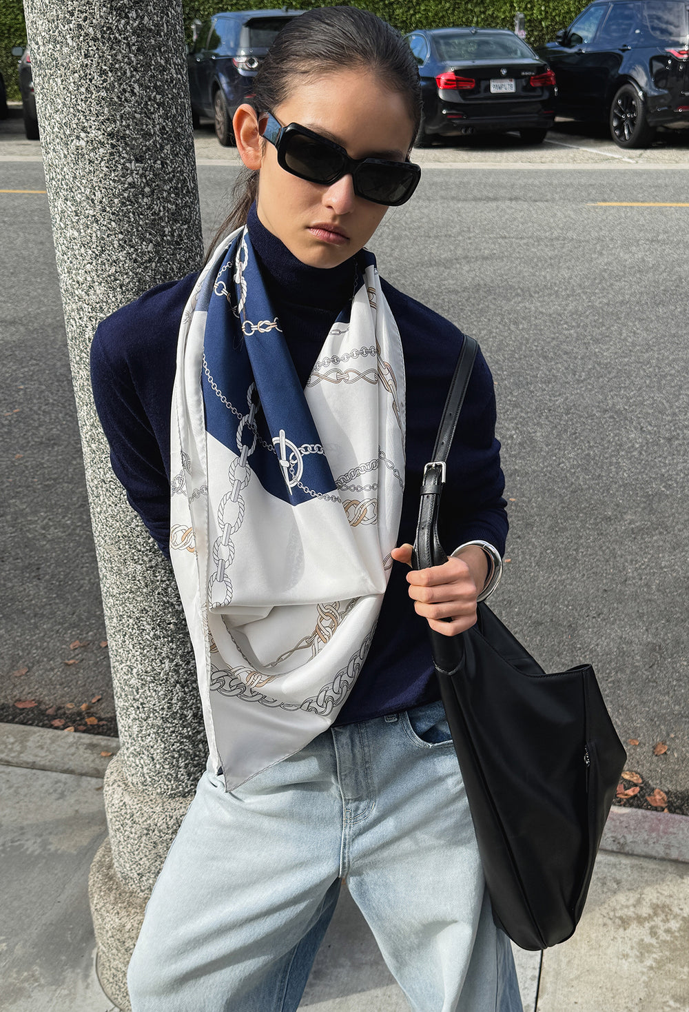 Washable Wool 100 Polar Knit Navy