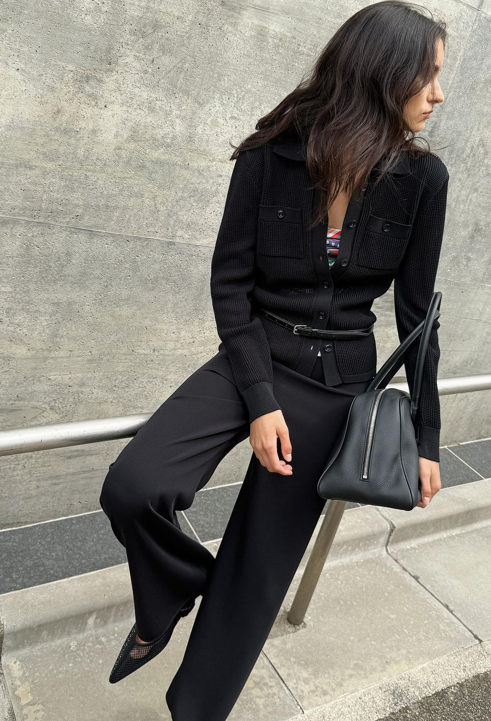 Flow Pique Knit Black