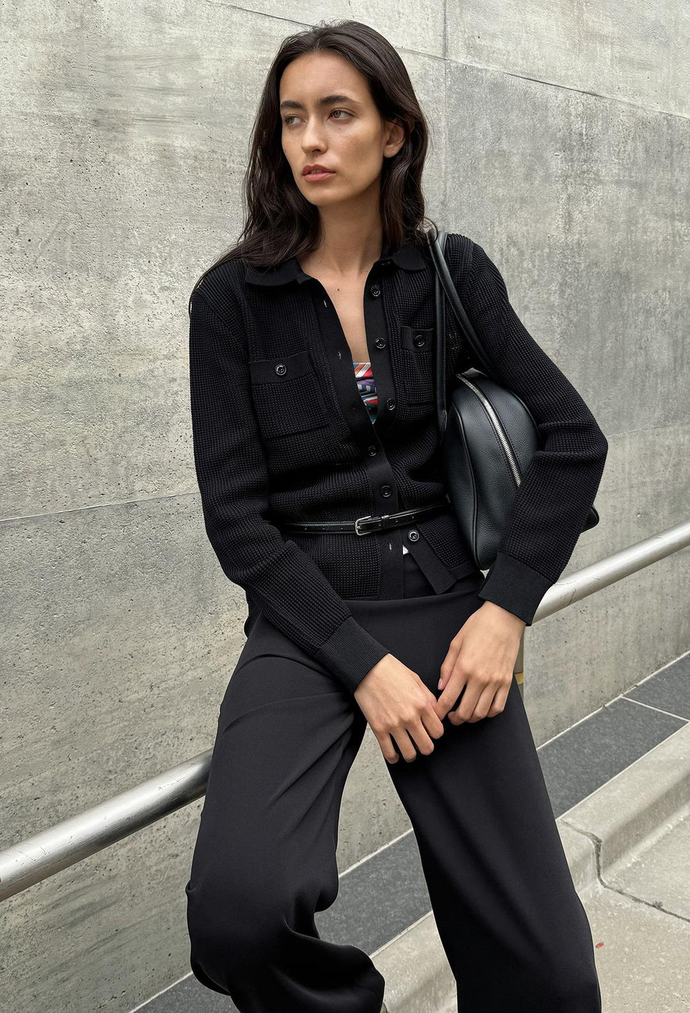 Flow Pique Knit Black
