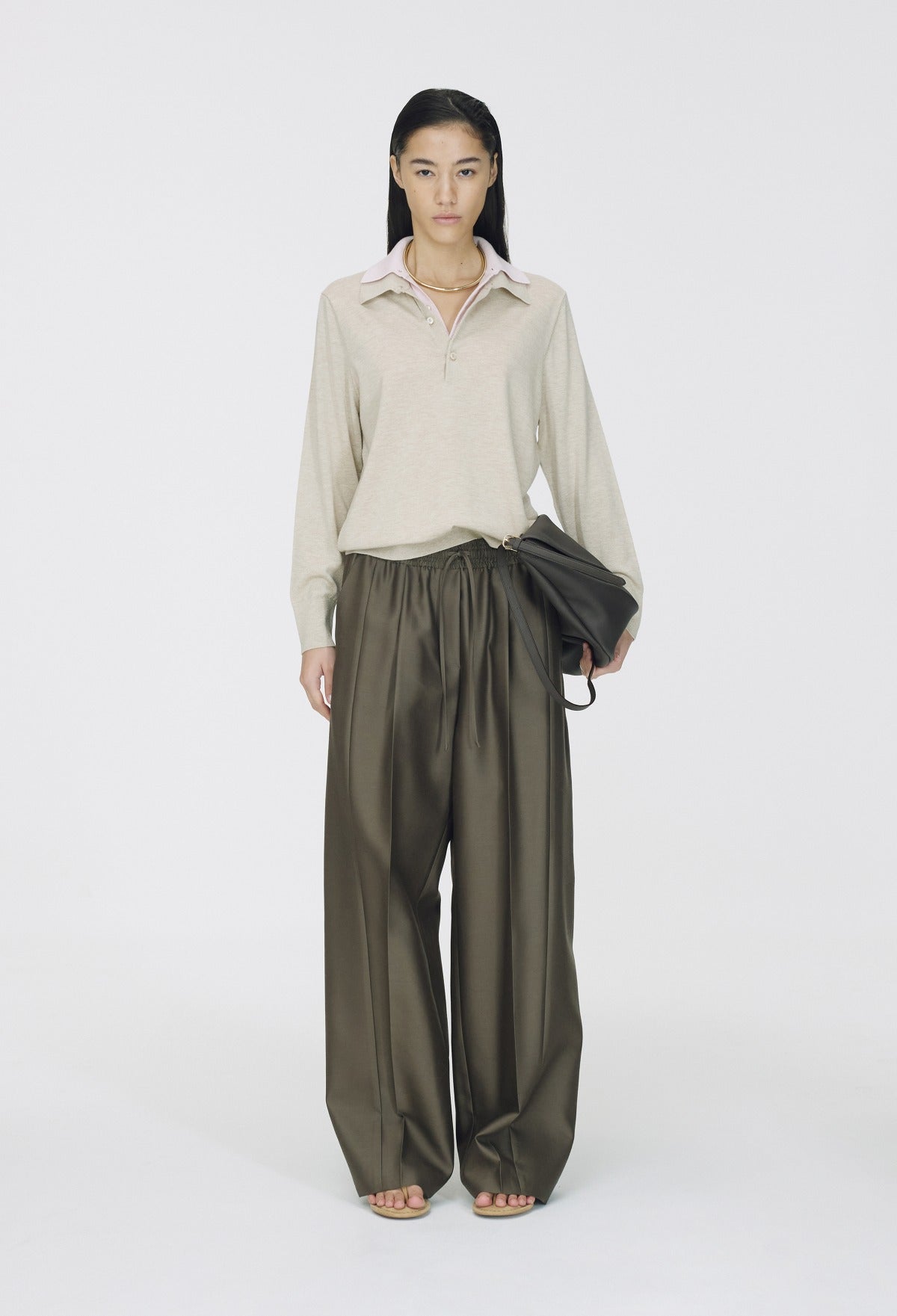 Spring Wool Pique Knit Beige