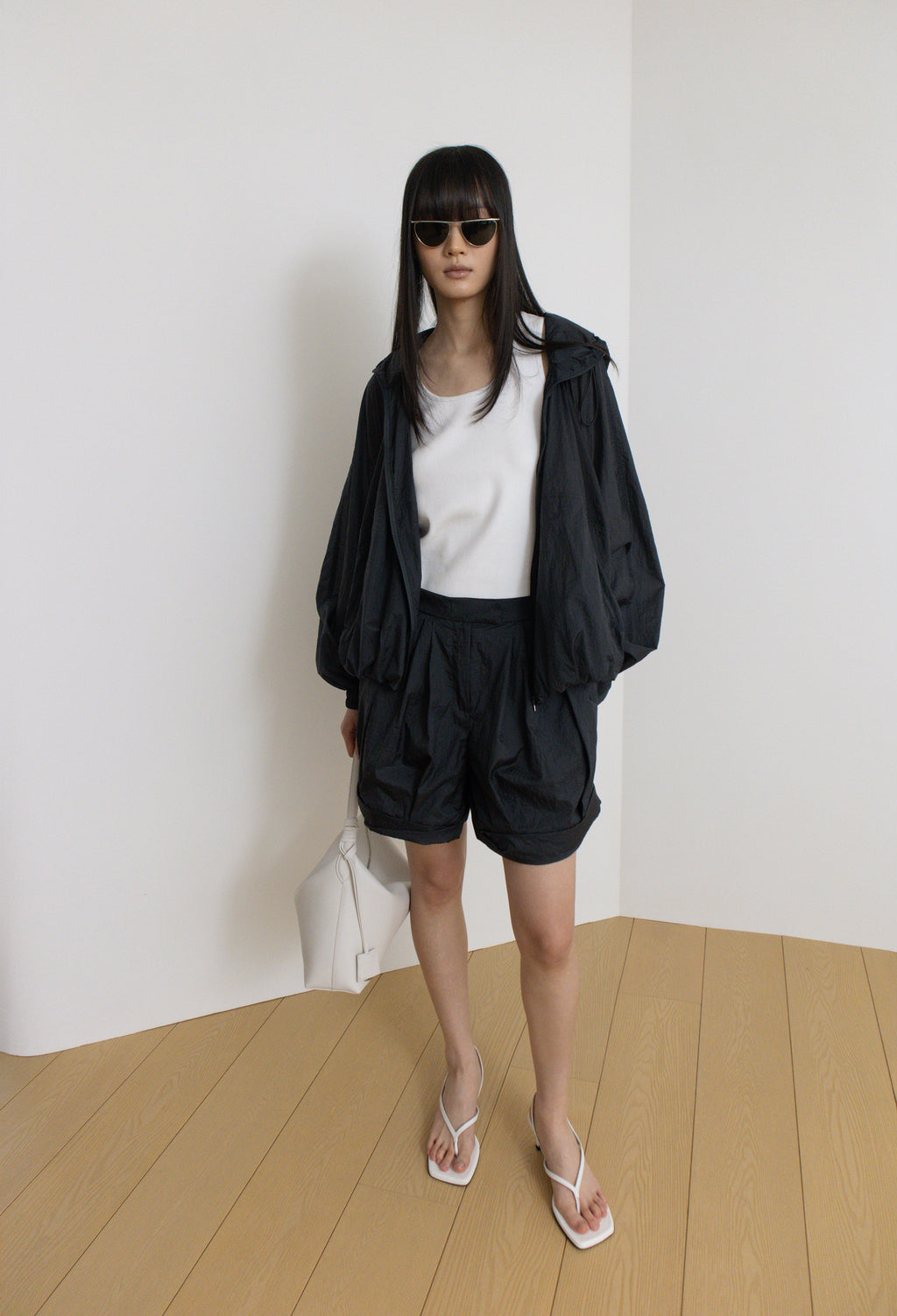 Airy Nylon Jumper Charcoal