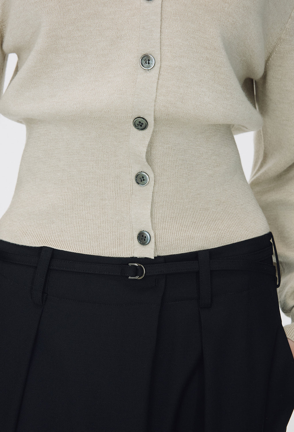 Spring Wool Cardigan Light Beige