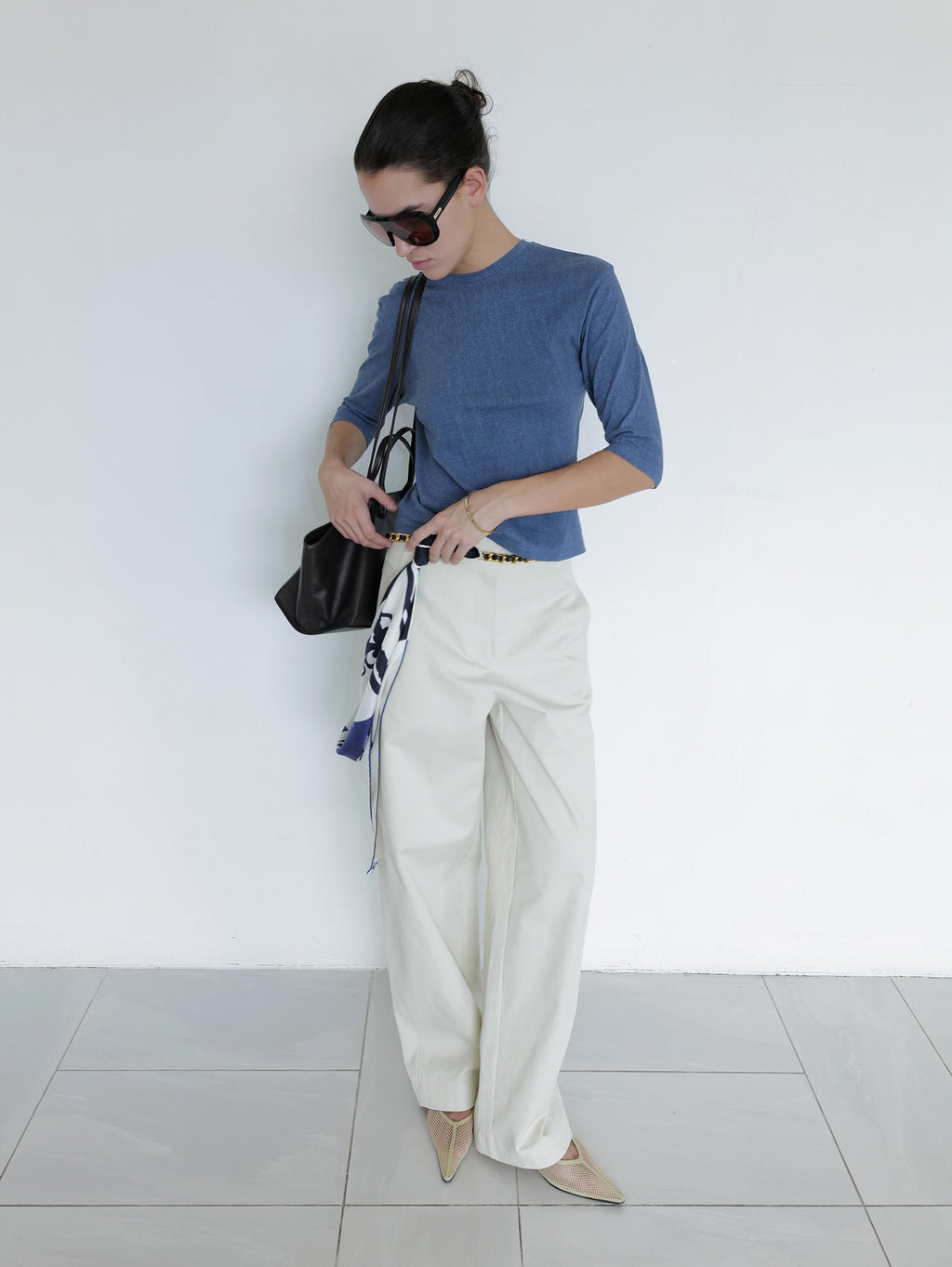 Pigment Dyed T-shirt Blue
