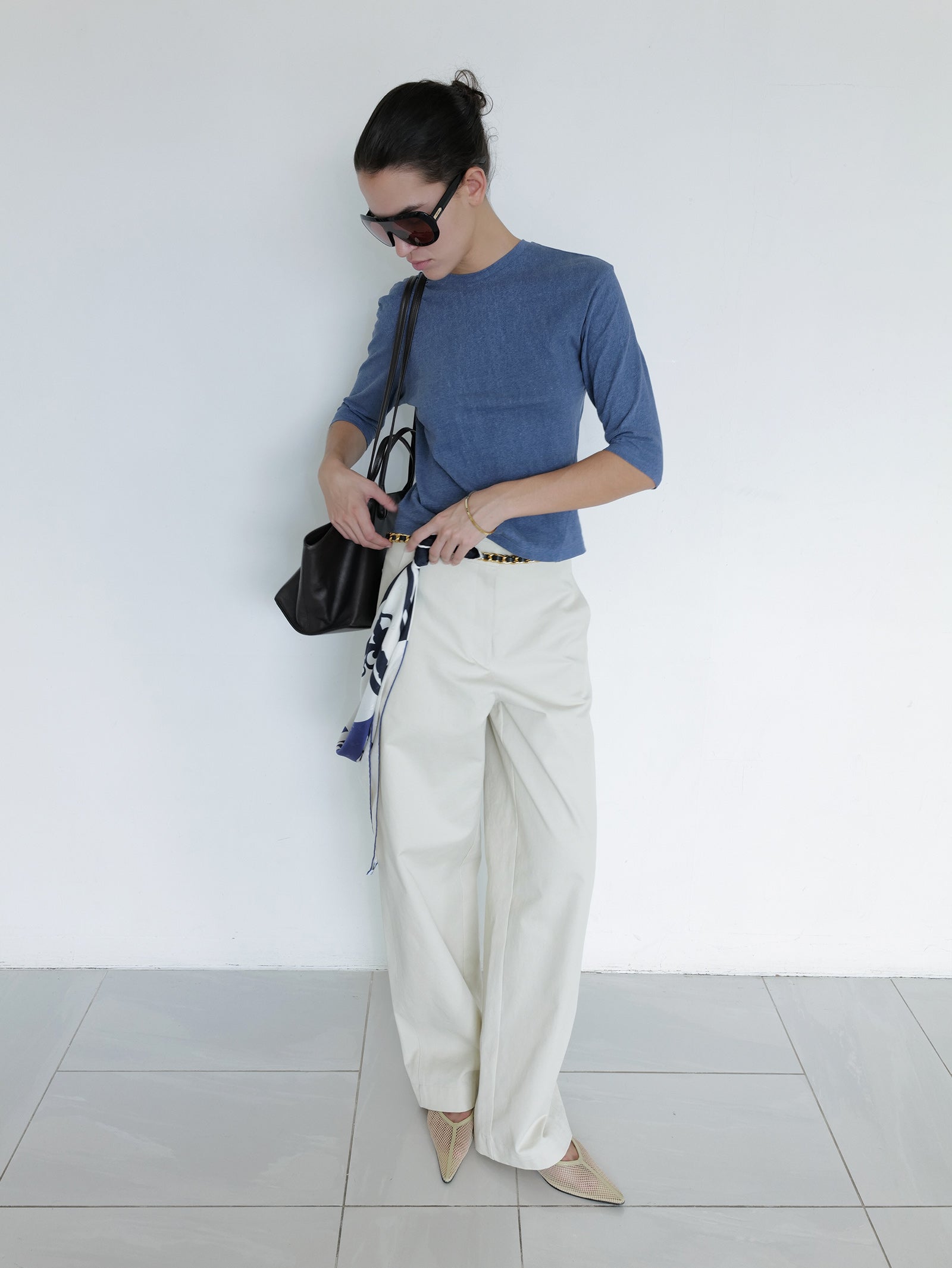 Pigment Dyed T-shirt Blue