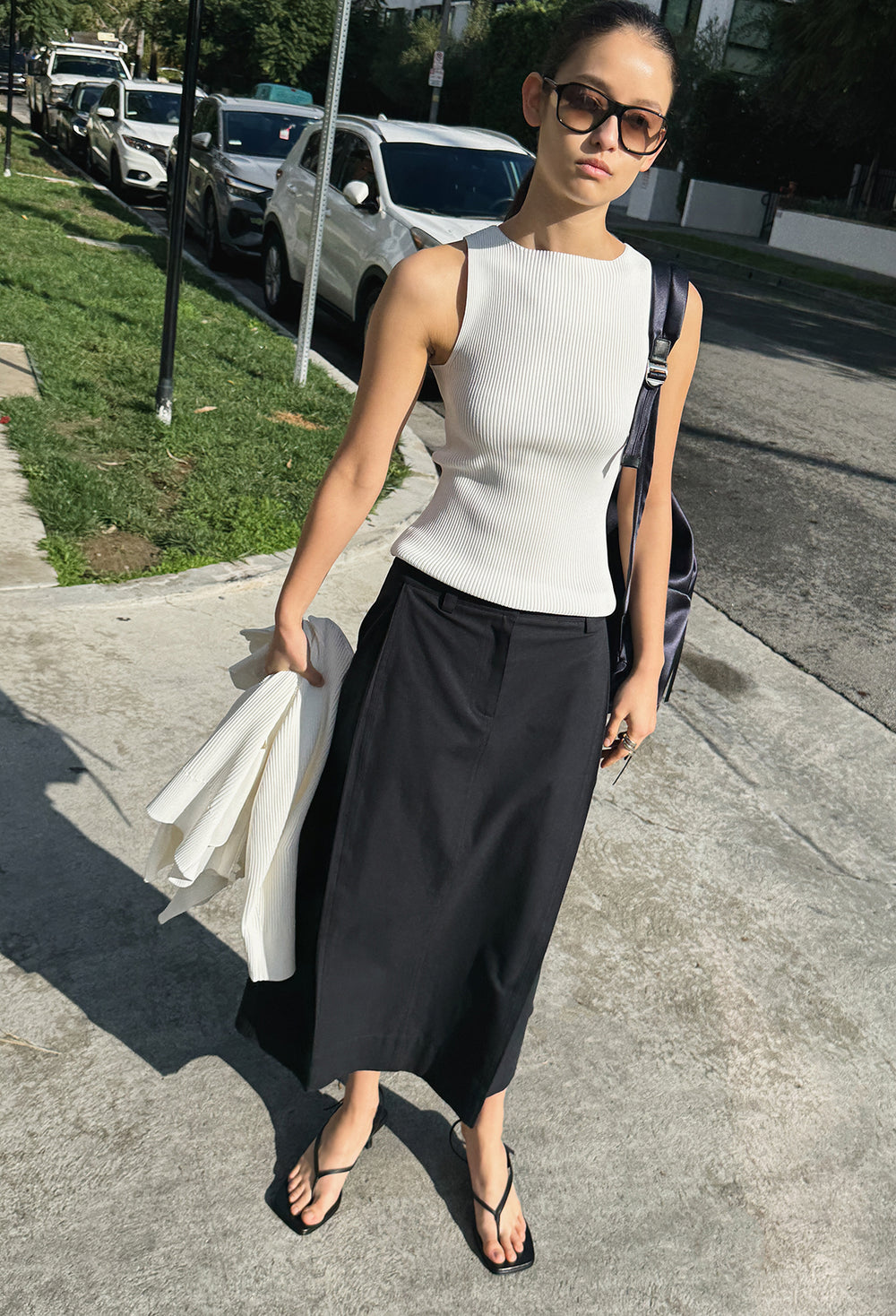 High-density Knit Top Ivory