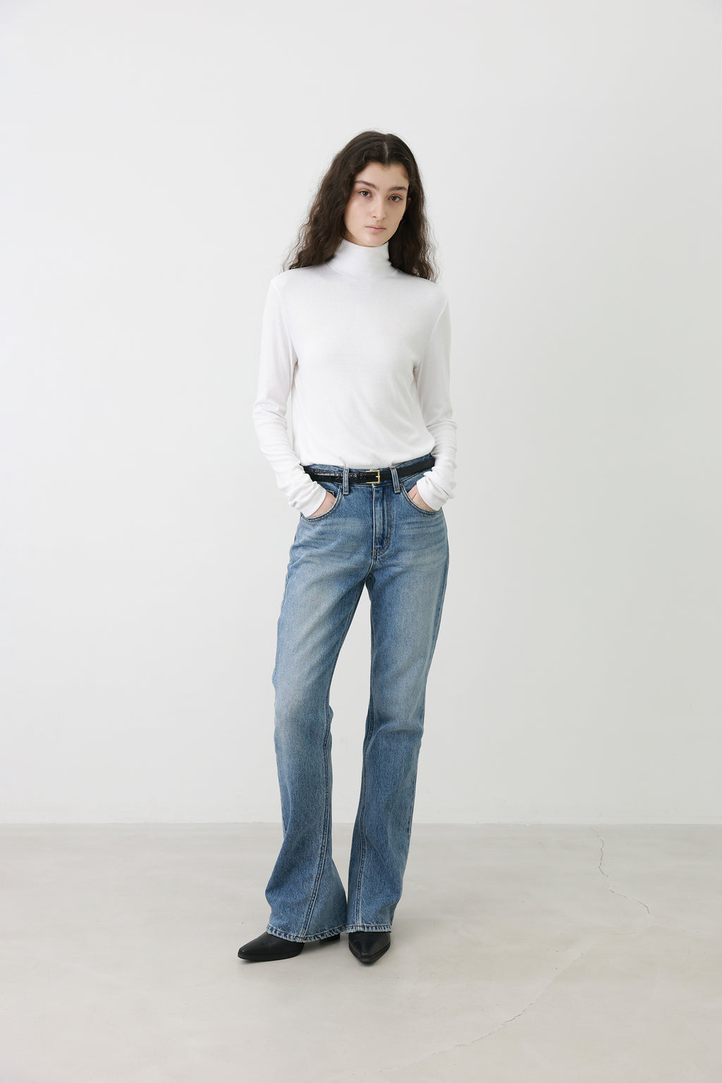 Milky Turtleneck T-shirt White
