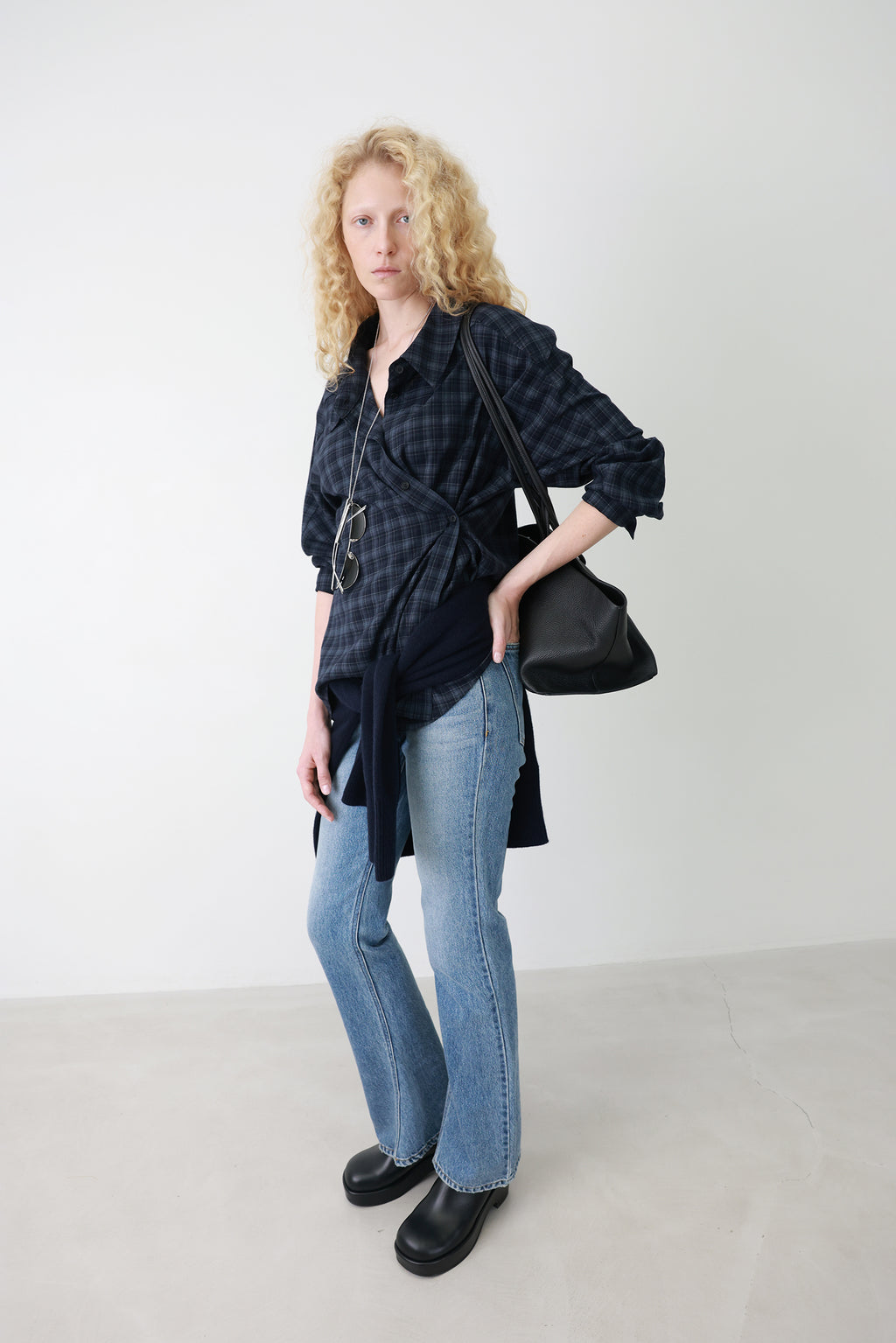 Country Check Shirt Navy