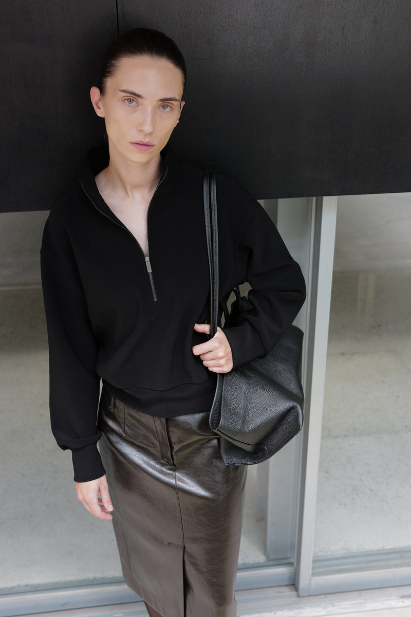 High-Density Stretch Half-Zip