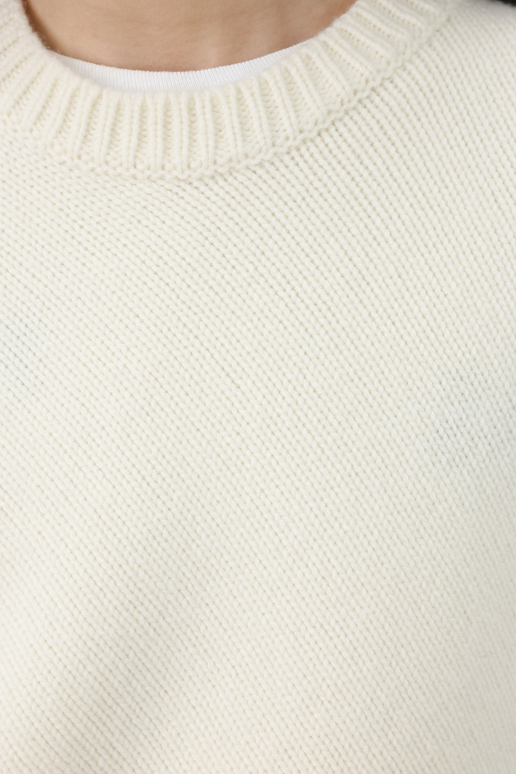 Merino Wool 100 Vest Ivory