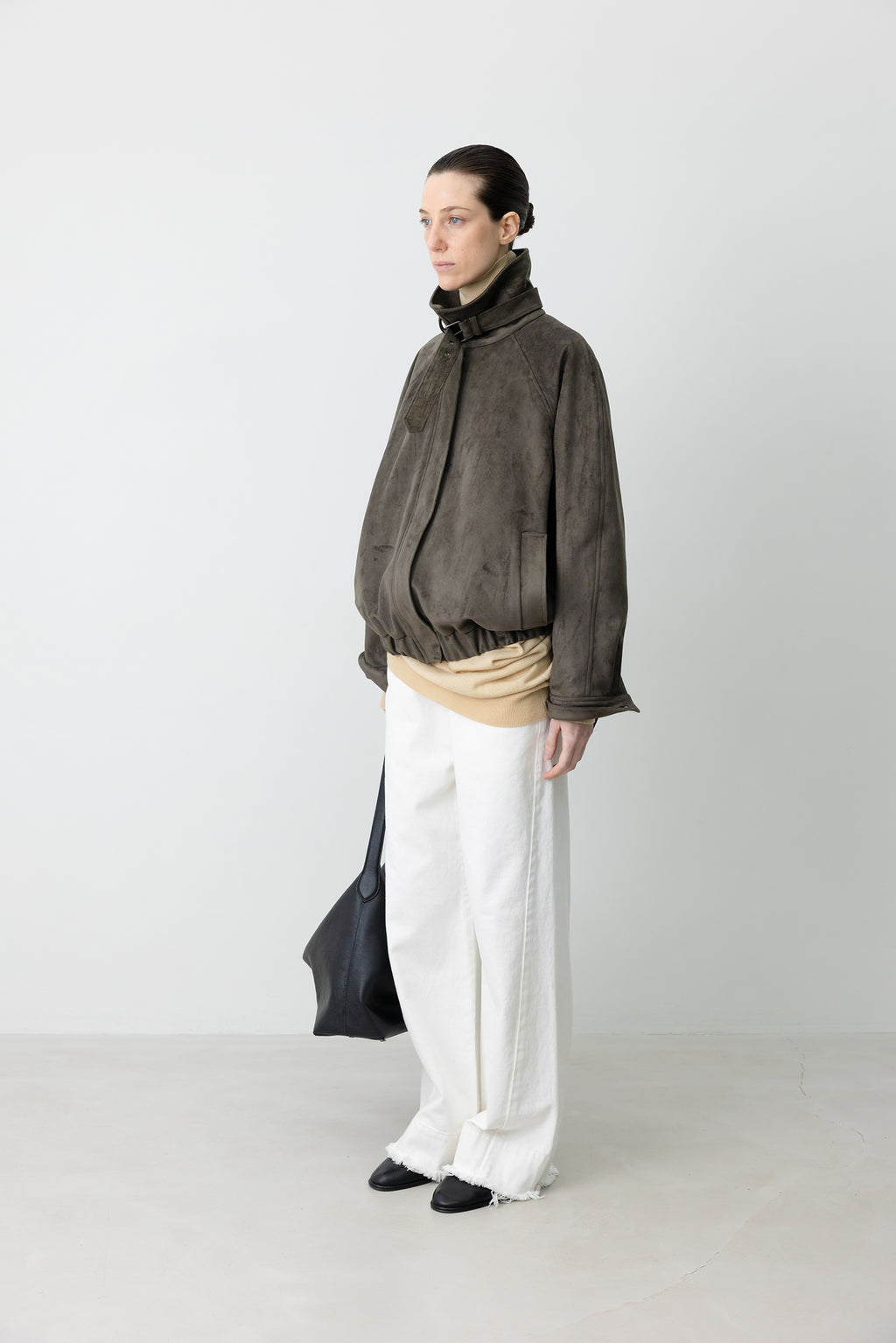 Buckle Suede Jumper