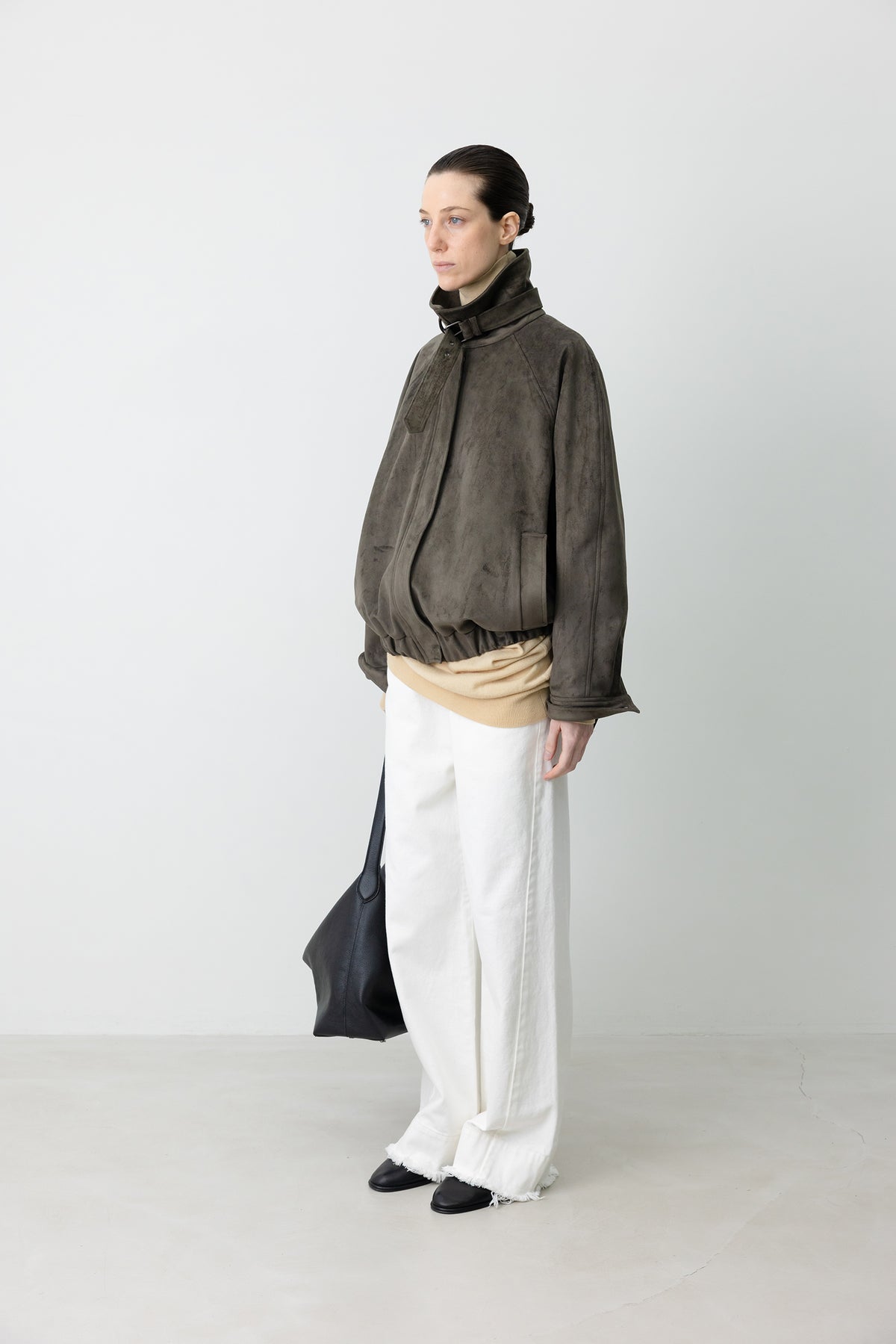 Buckle Suede Jumper