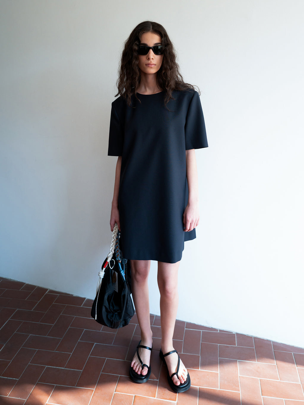 Clear Wool Mini Dress