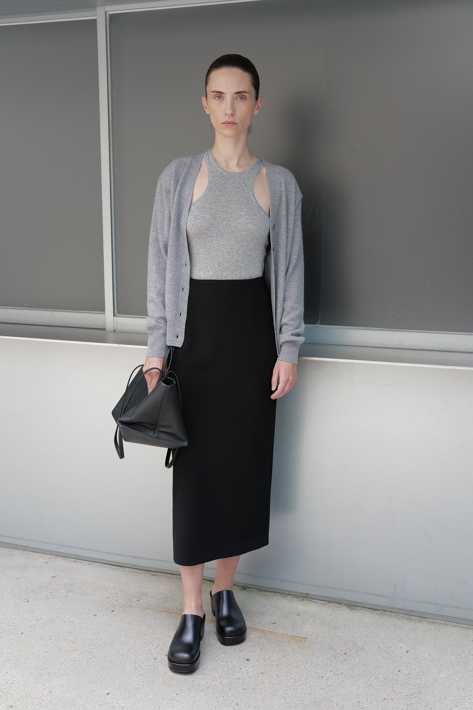 Leather Clog Black