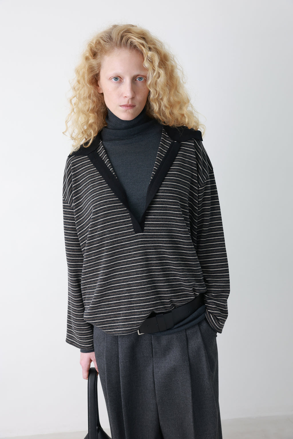 Stripe polo shirt