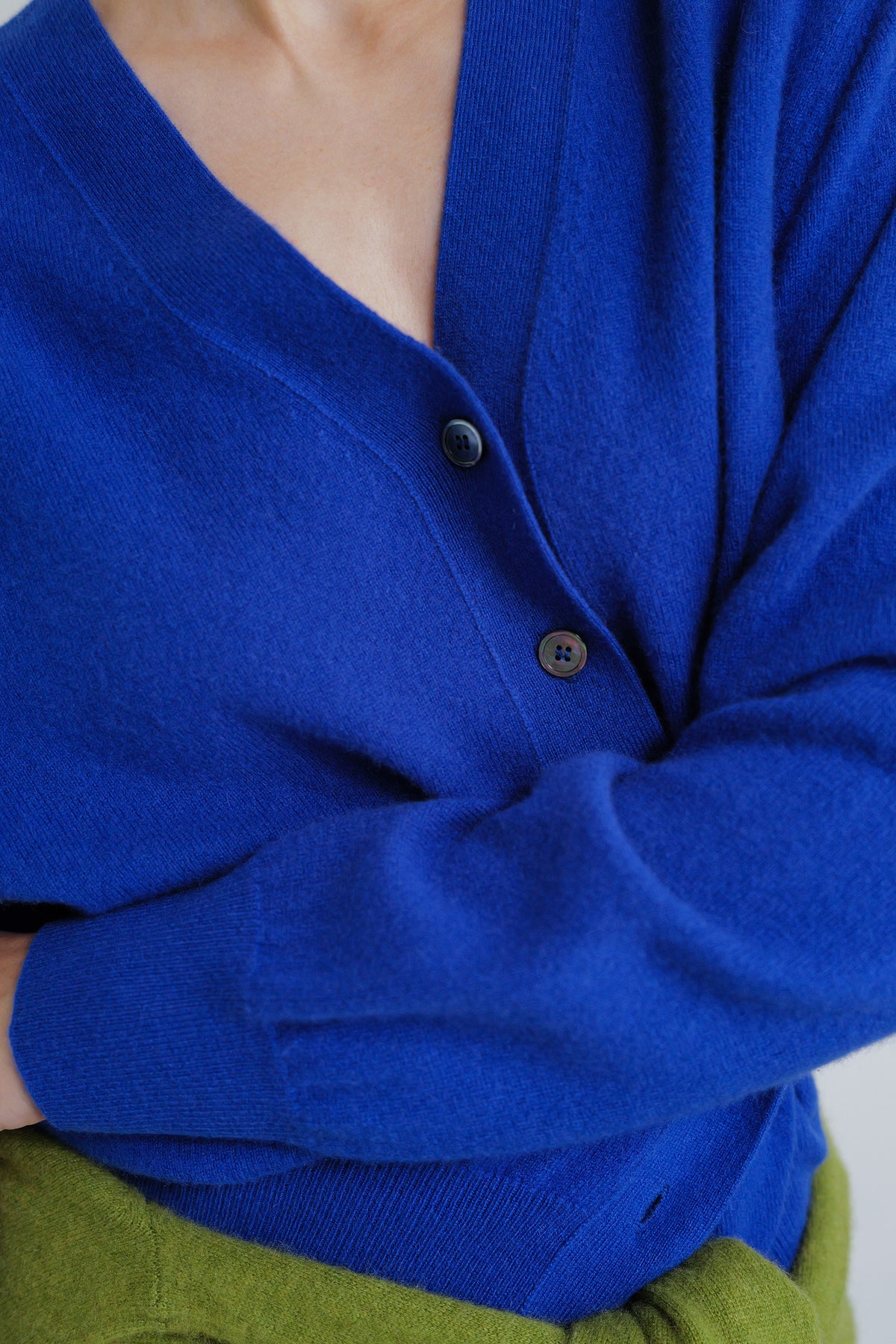 Cashmere 100 Padded Cardigan Ultramarine