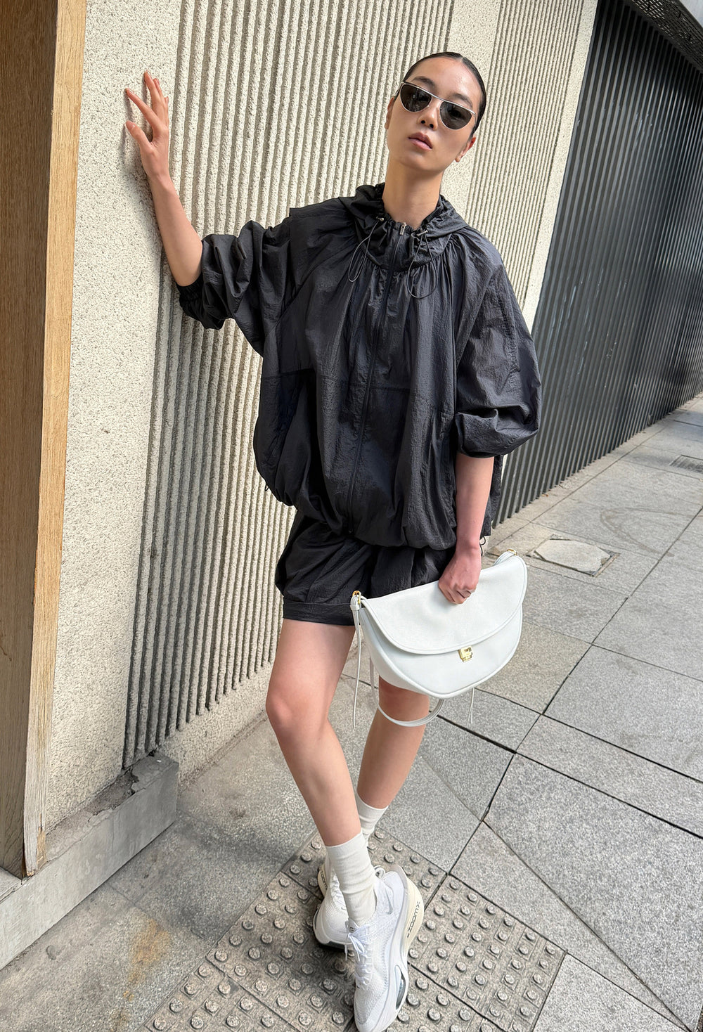 Airy Nylon Jumper Charcoal