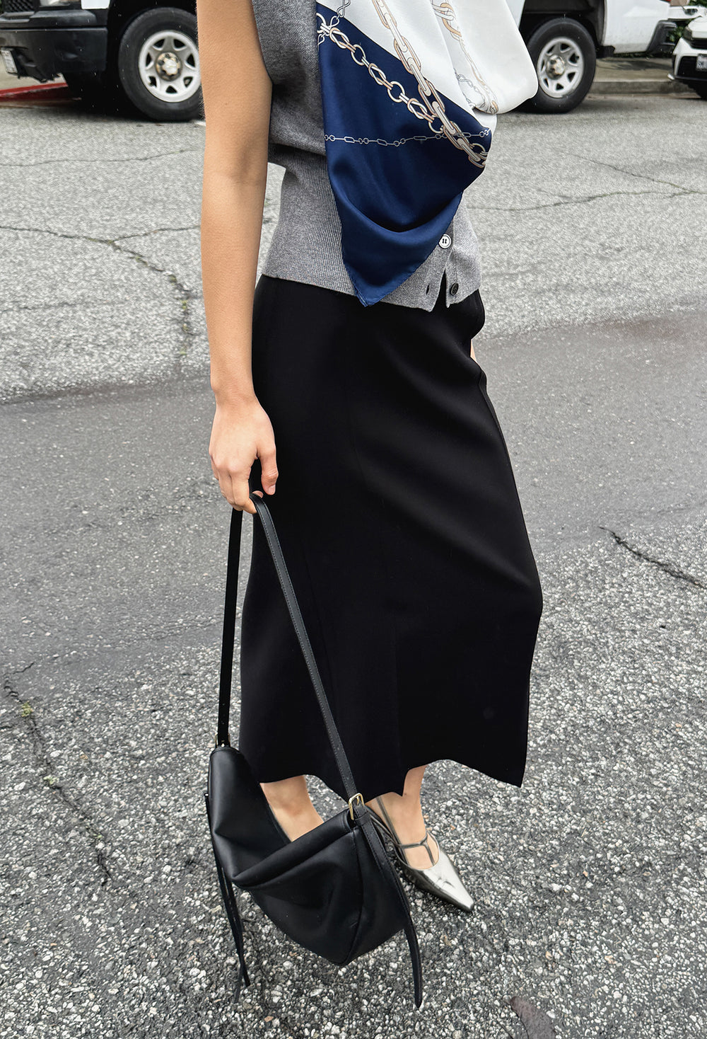 Spring Wool Vest Gray
