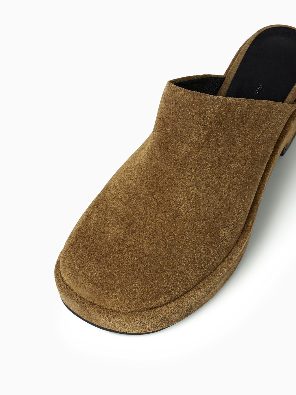 Leather Clogs Khaki Brown