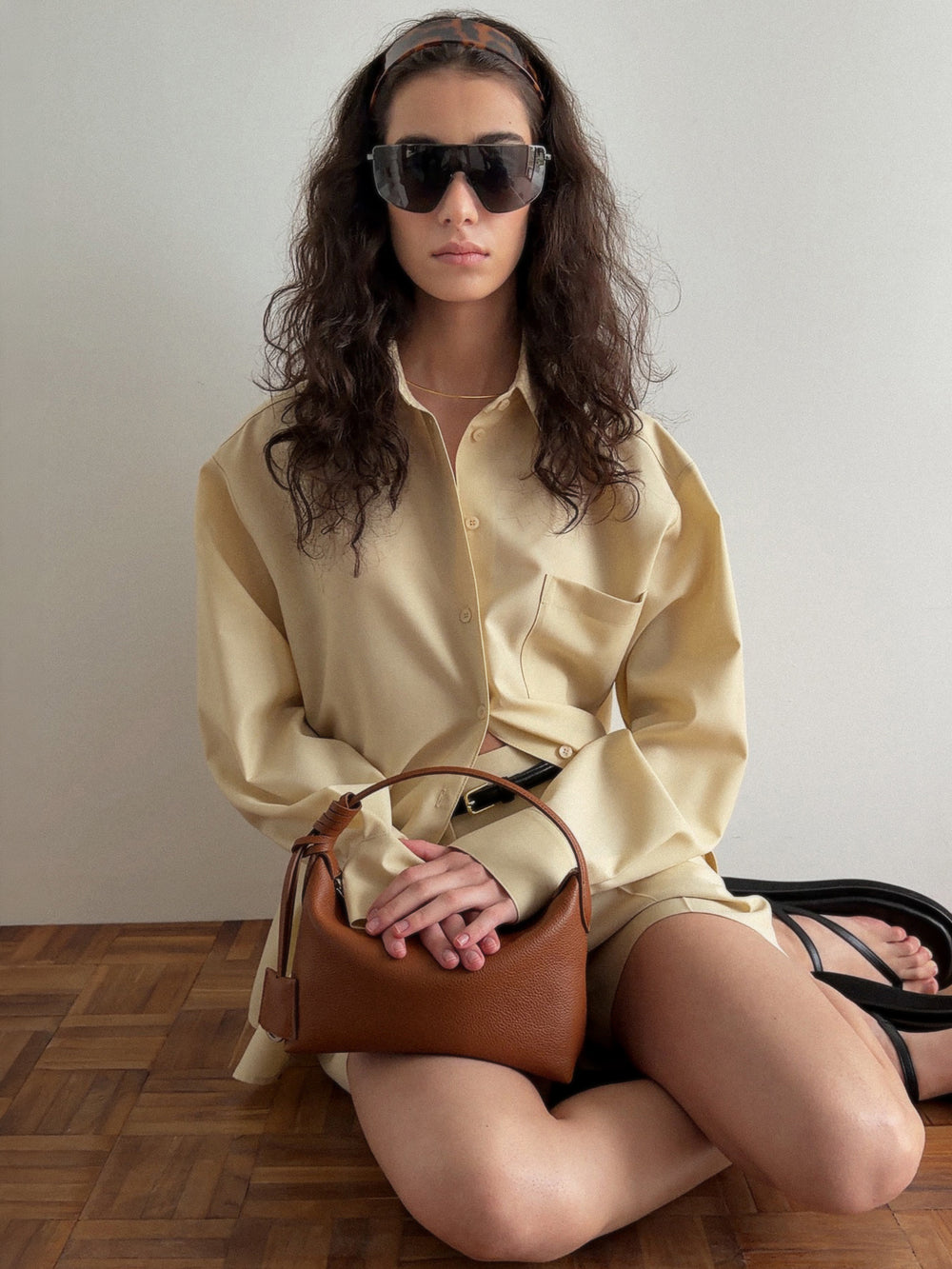 Clear Wool Shorts Butter