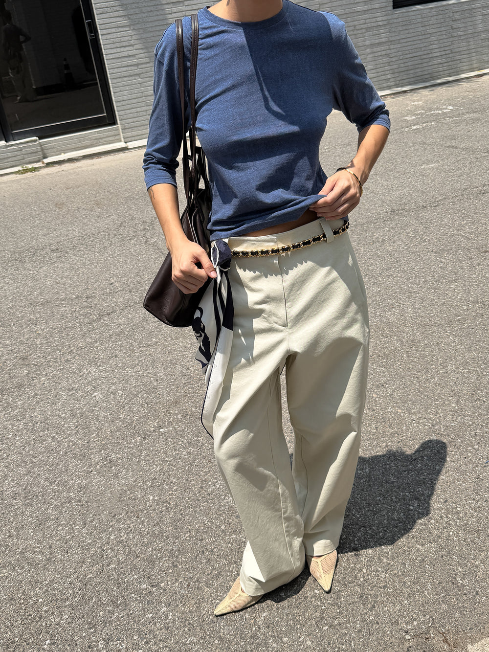 Pigment Dyed T-shirt Blue