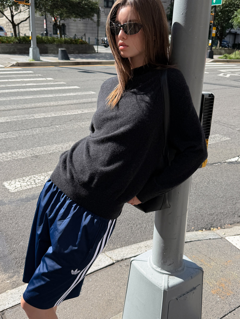 Cashmere 100 Overfit Pullover Charcoal