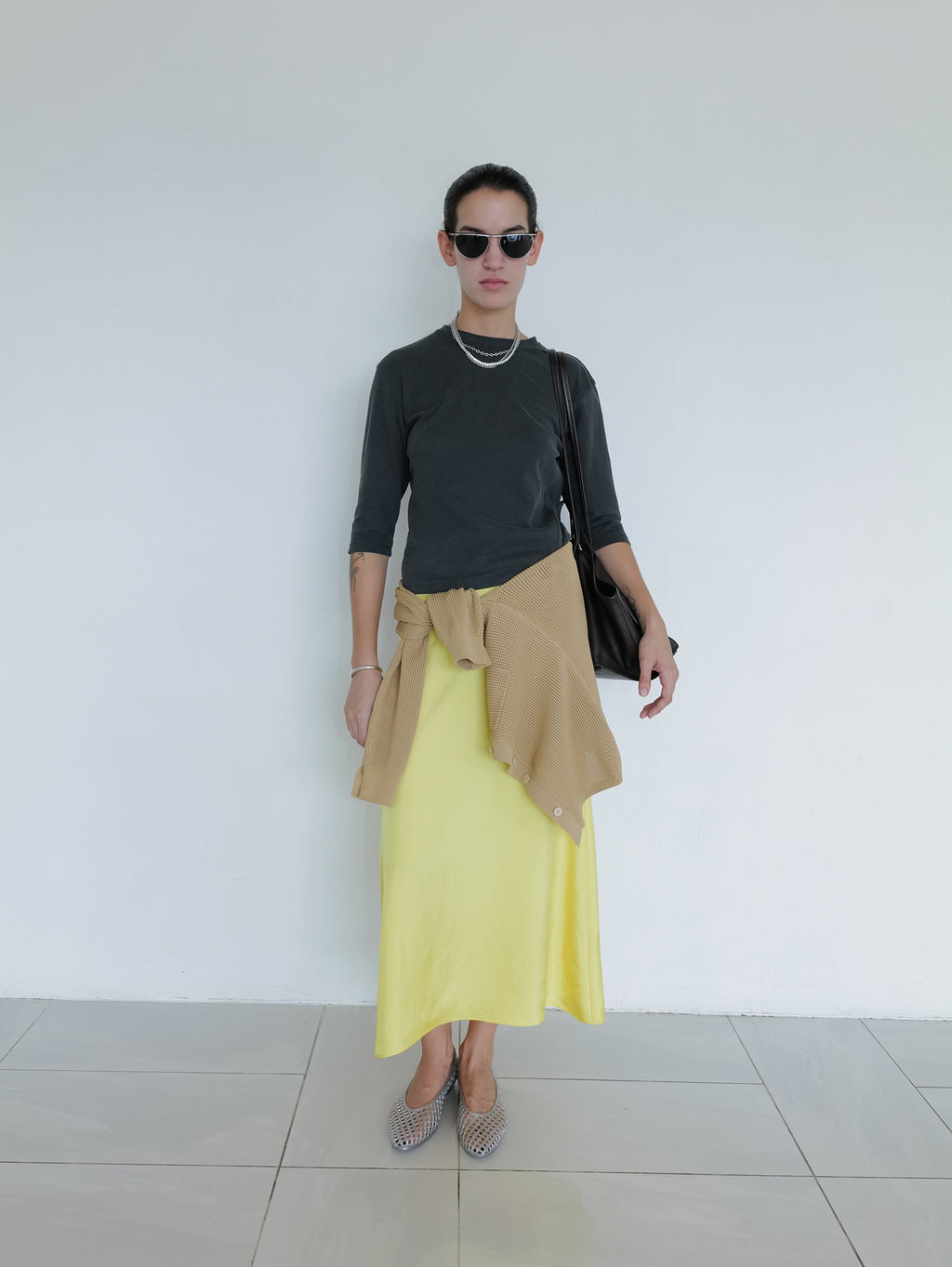Pigment Dyed T-shirt Charcoal