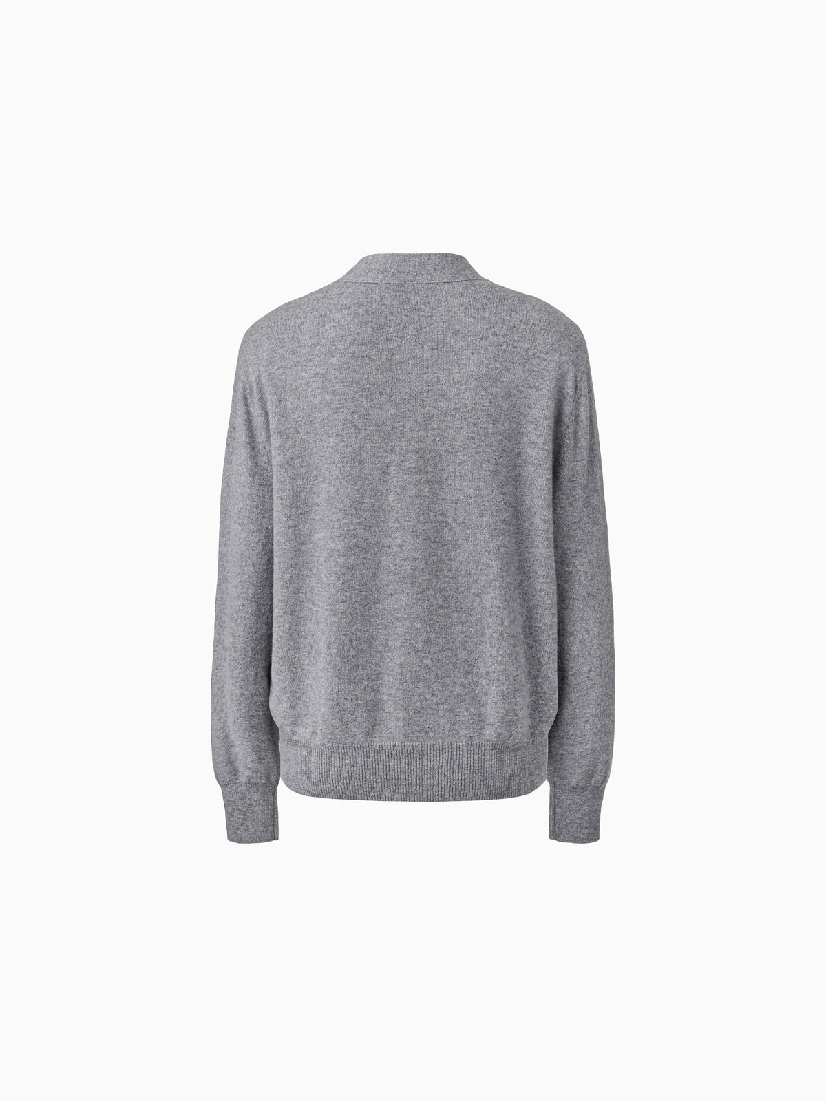 Cashmere 100 Padded Cardigan Grey