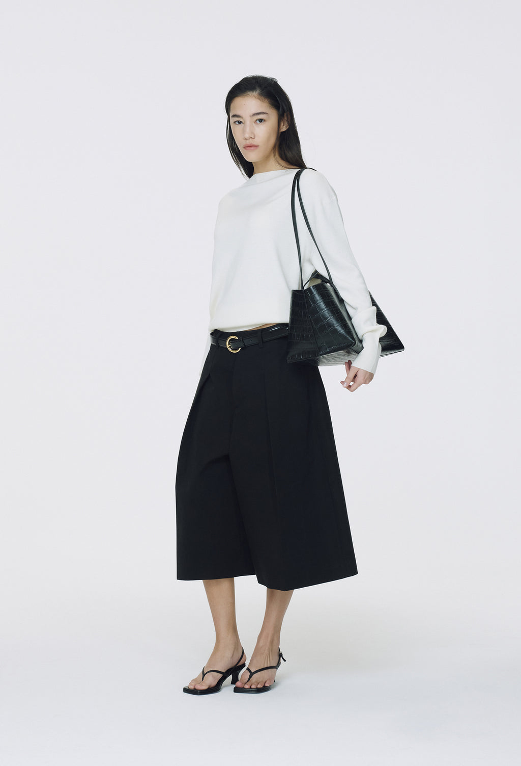 Spring Wool Boatneck Pullover Ivory