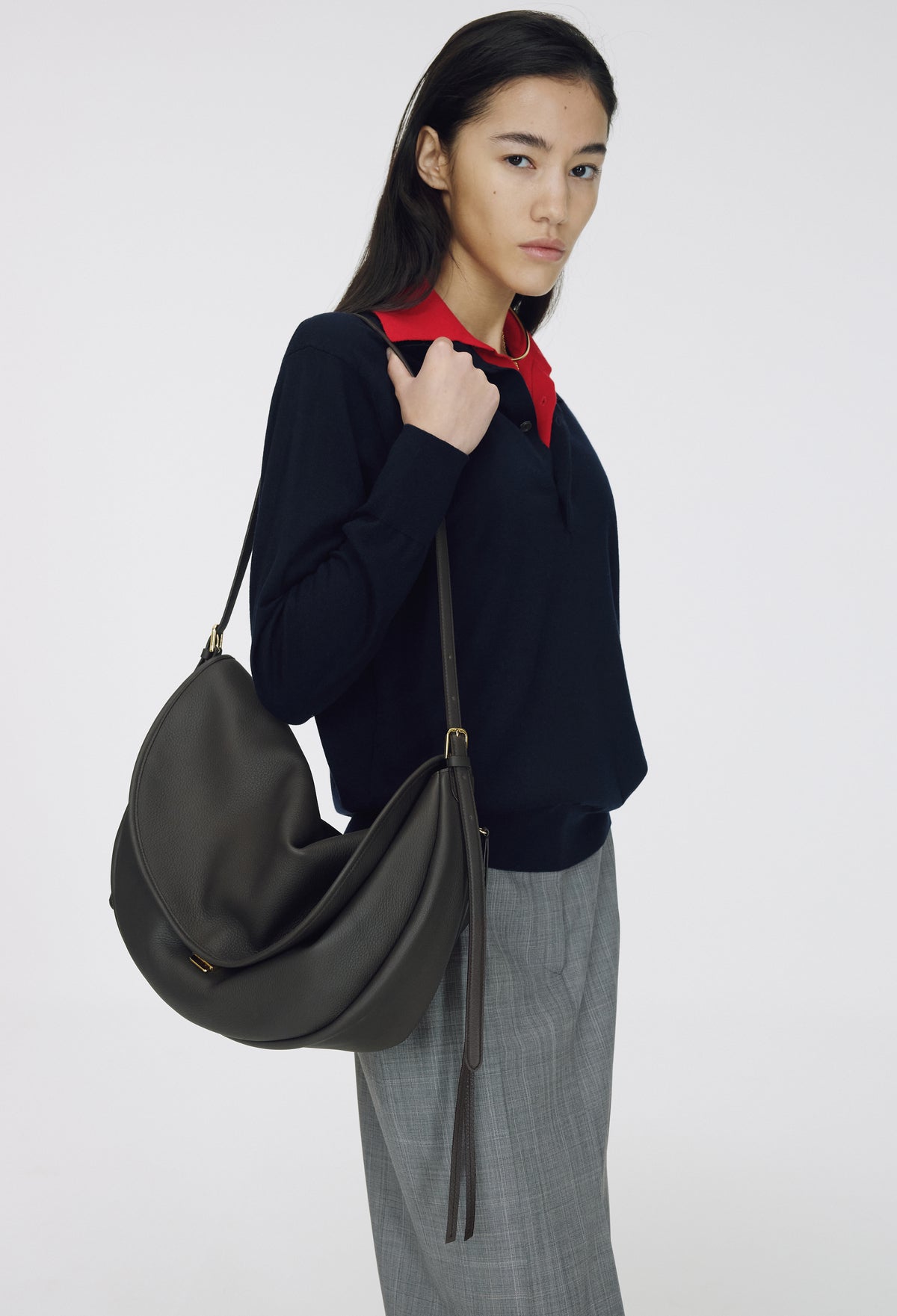 Spring Wool Pique Knit Navy