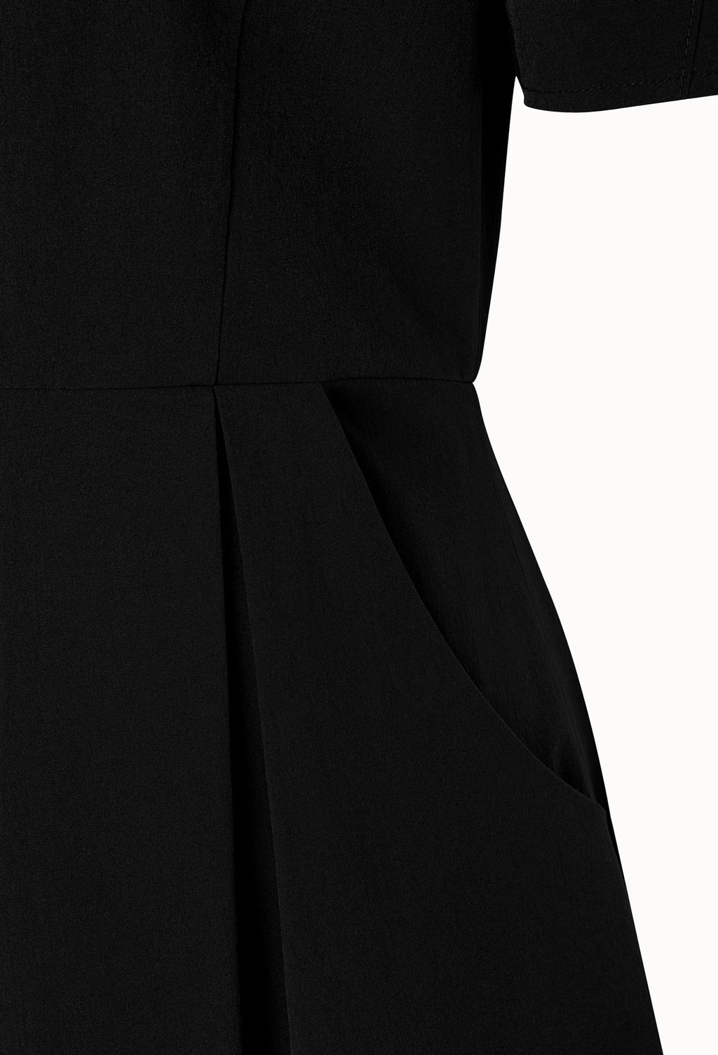 24SS 드라이 볼륨 원피스 - 블랙