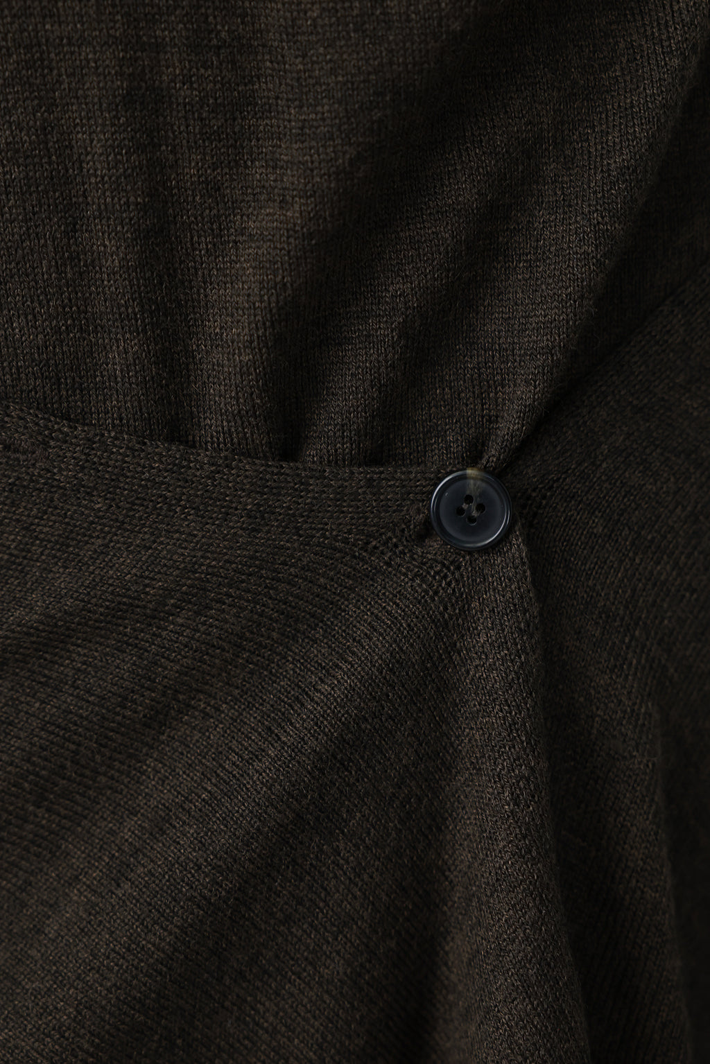 Wool blend knit dress khaki
