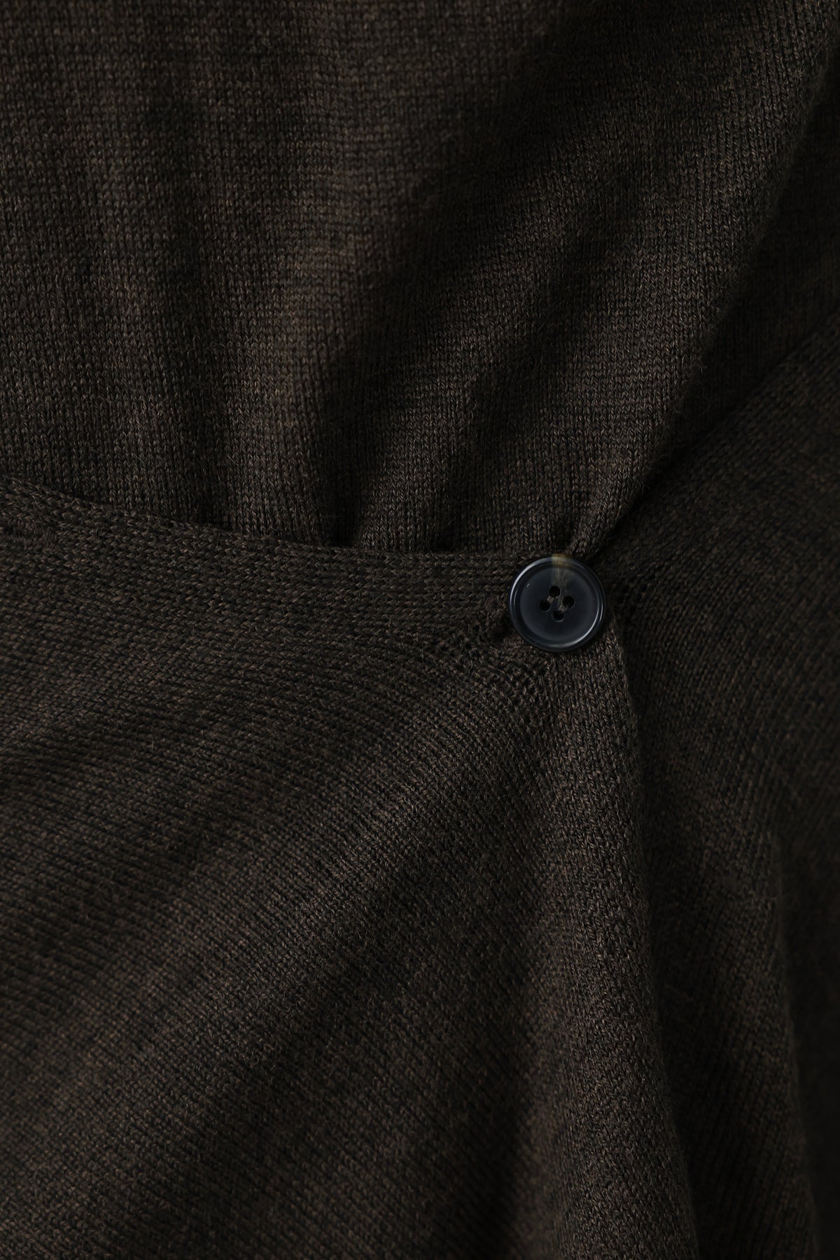 Wool blend knit dress khaki