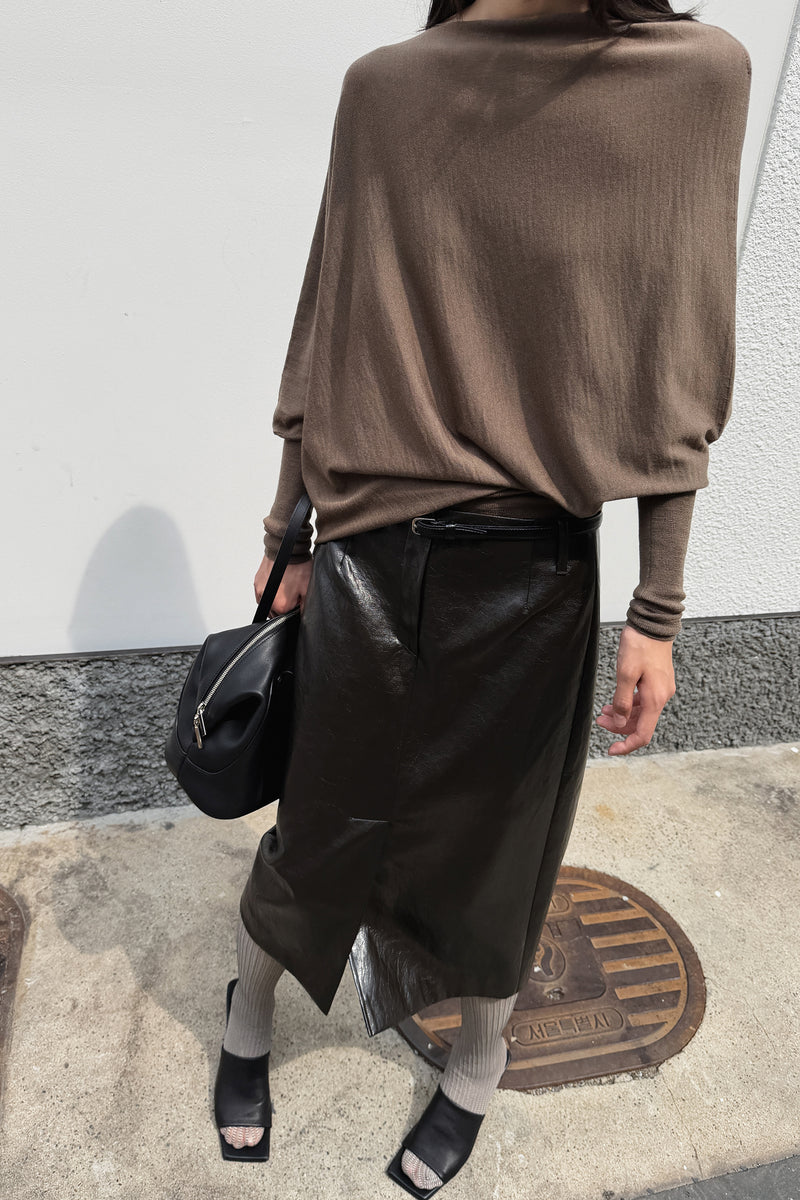 Washable 100% Wool Pullover Taupe