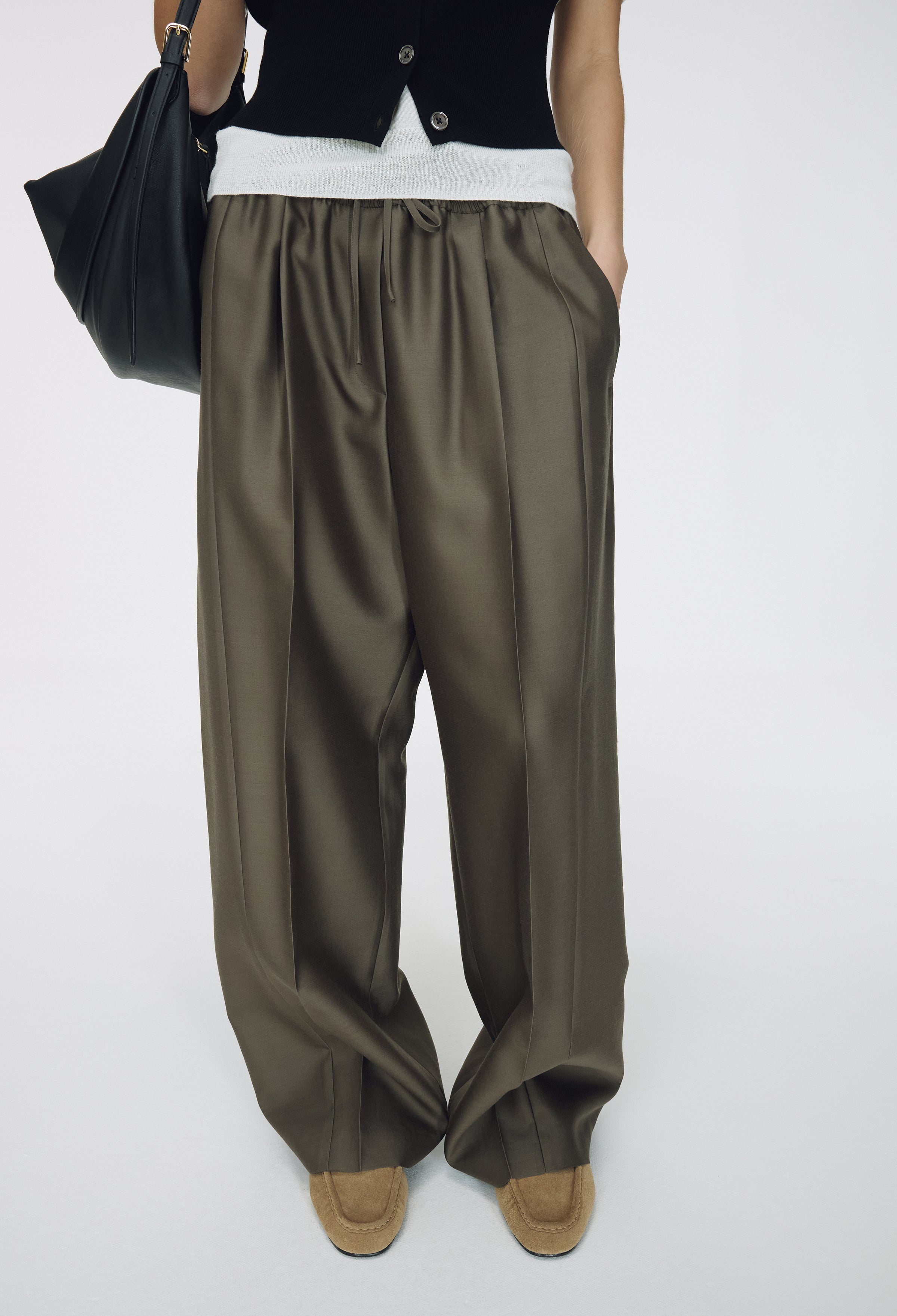 Wool Silk Pants