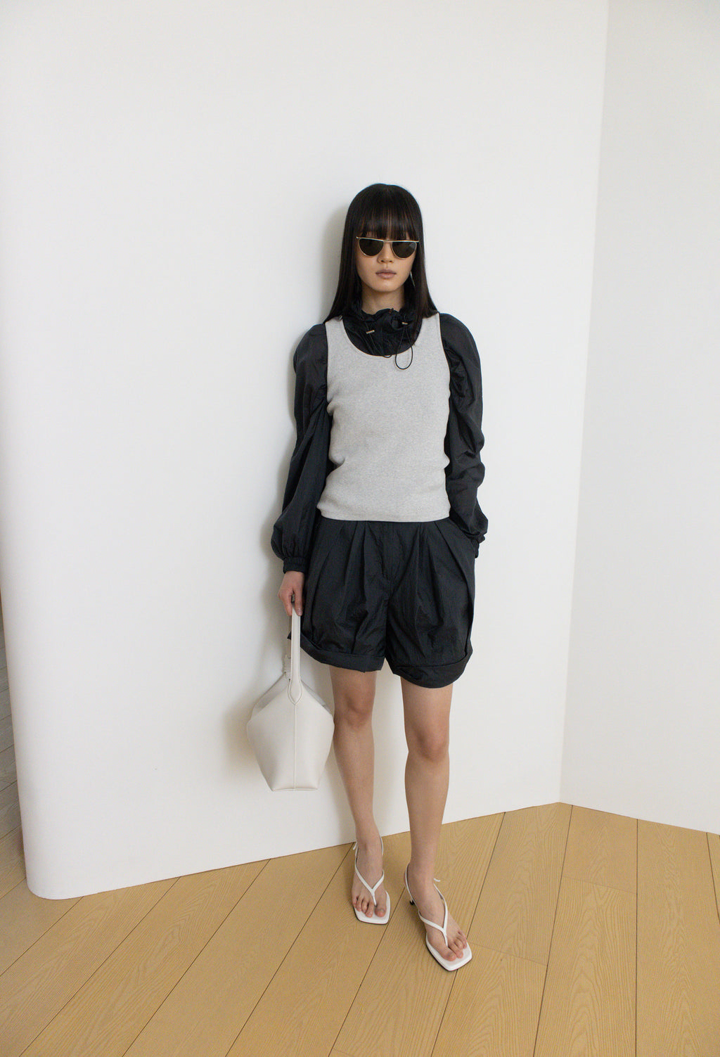 Comfy Sleeveless Top Gray