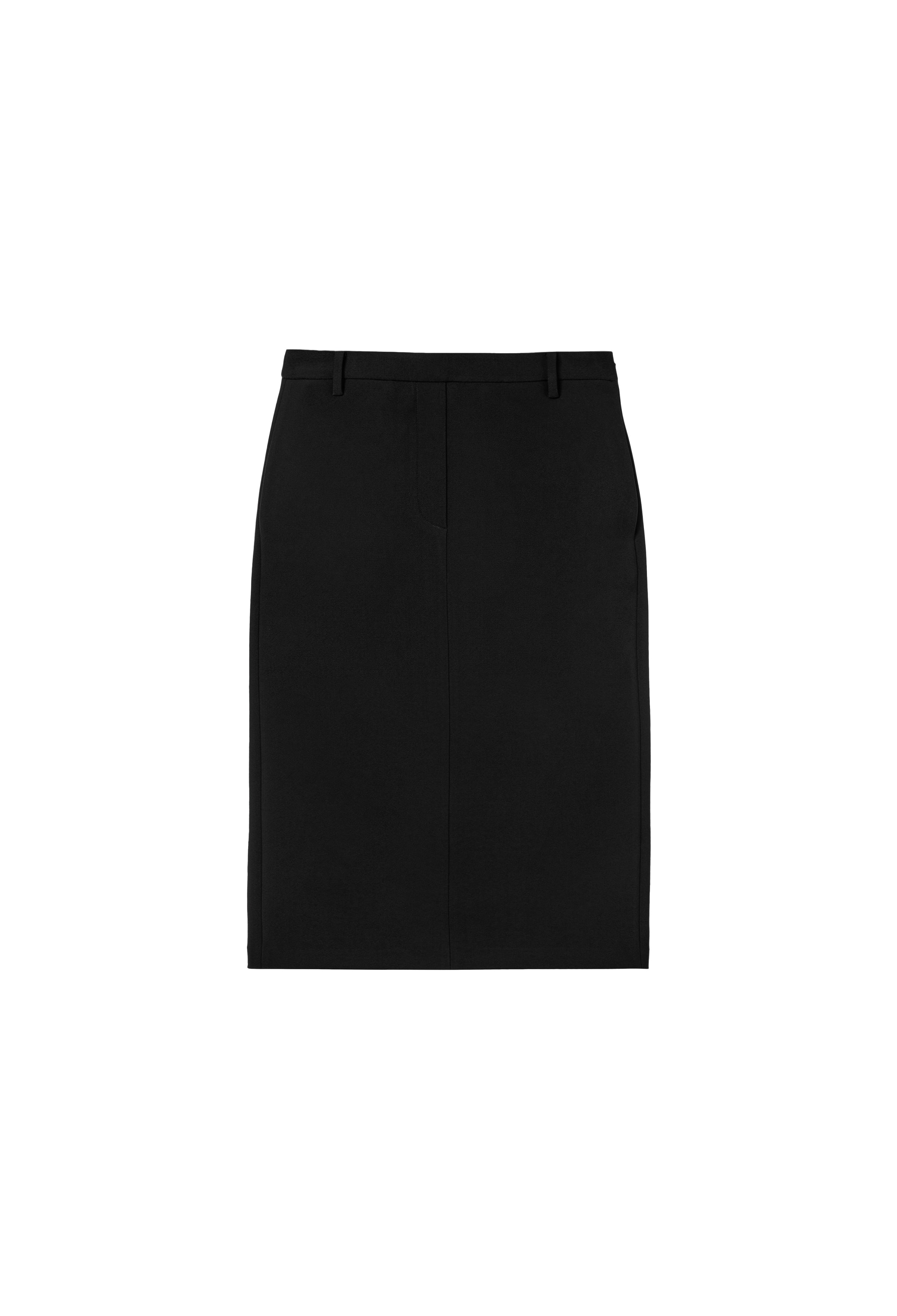 High-density Slim-Fit Skirt Black