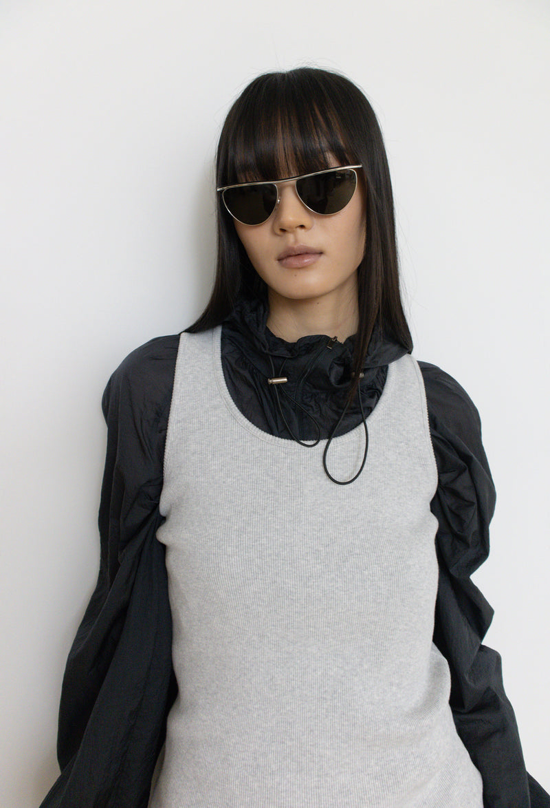 Comfy Sleeveless Top Gray