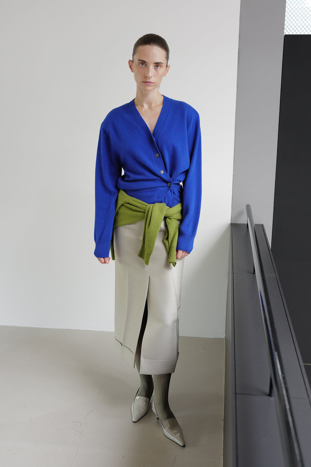 Cashmere 100 Padded Cardigan Ultramarine