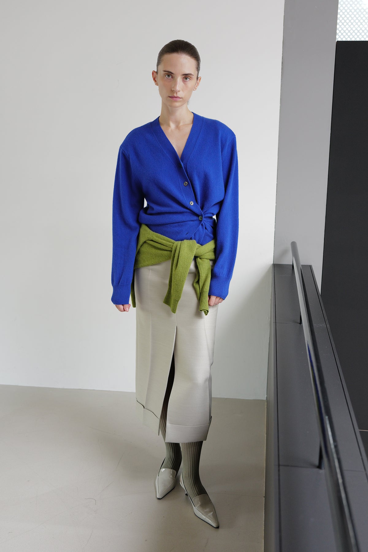 Cashmere 100 Padded Cardigan Ultramarine