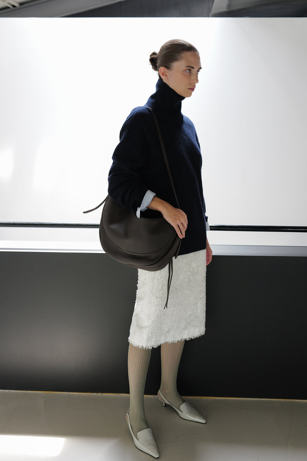 Cashmere 100% Turtleneck Knit Navy