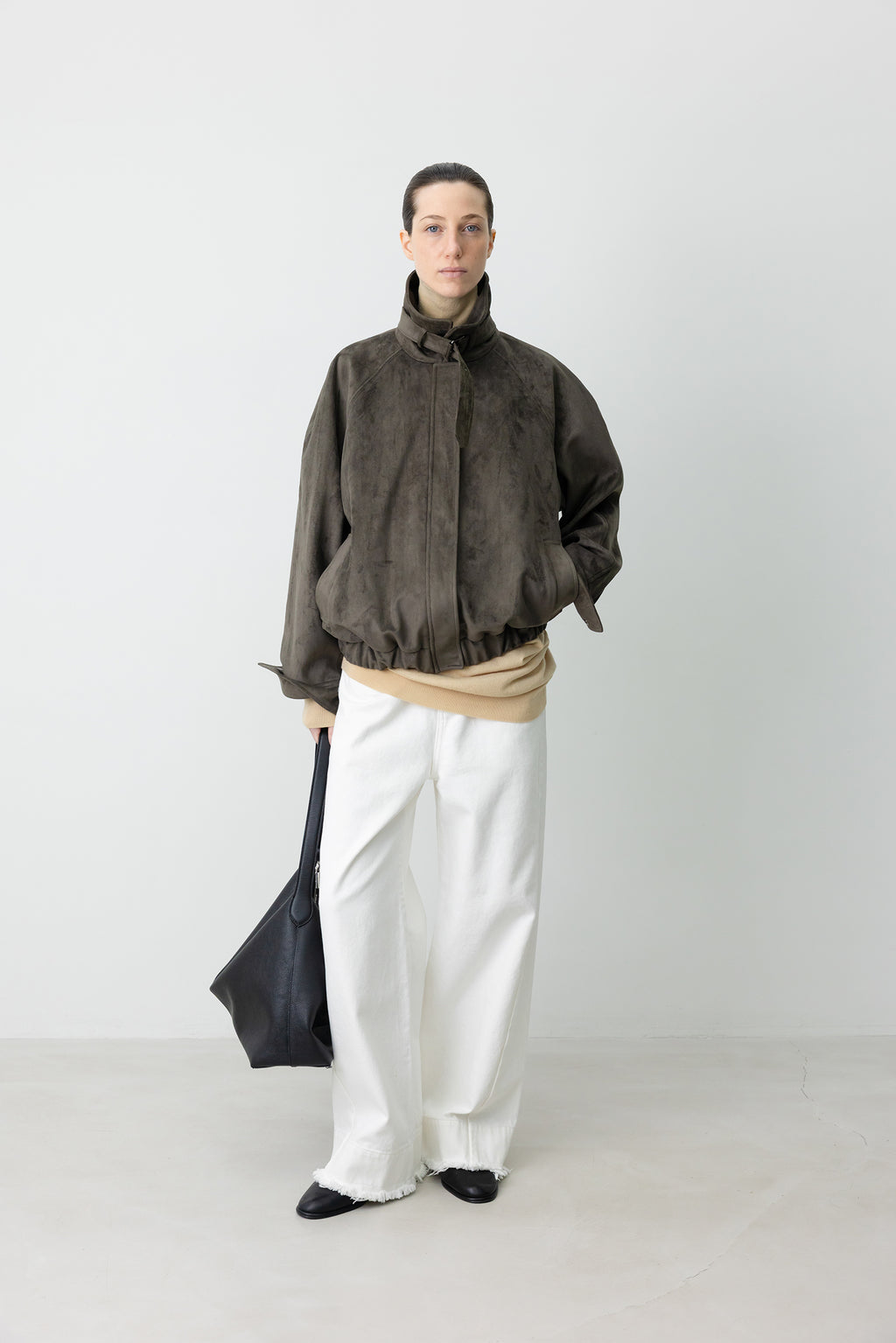 Buckle Suede Jumper