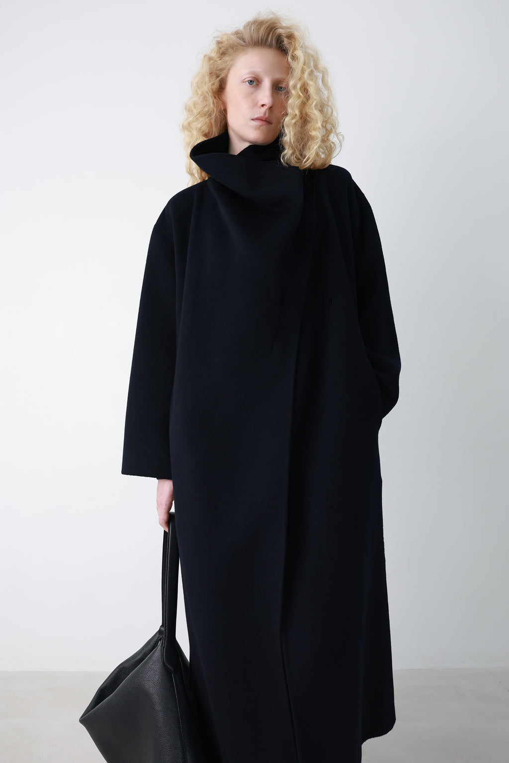 Superior Cashmere Coat Dark Navy