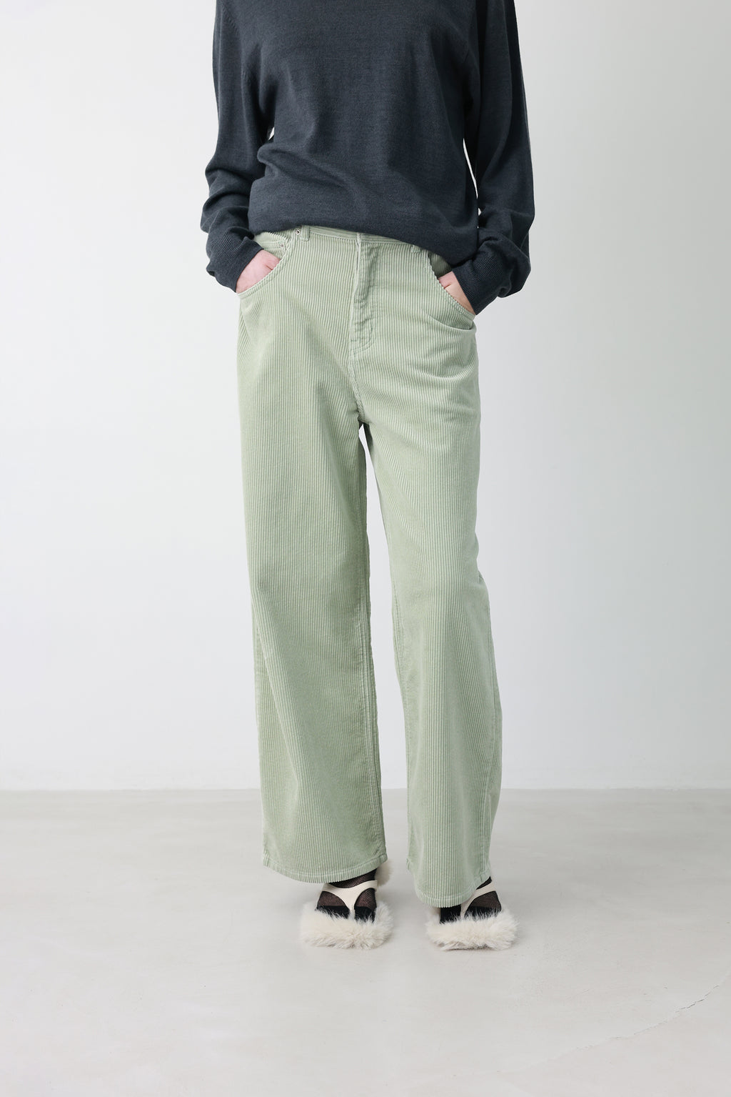 Soft Corduroy Pants Mint