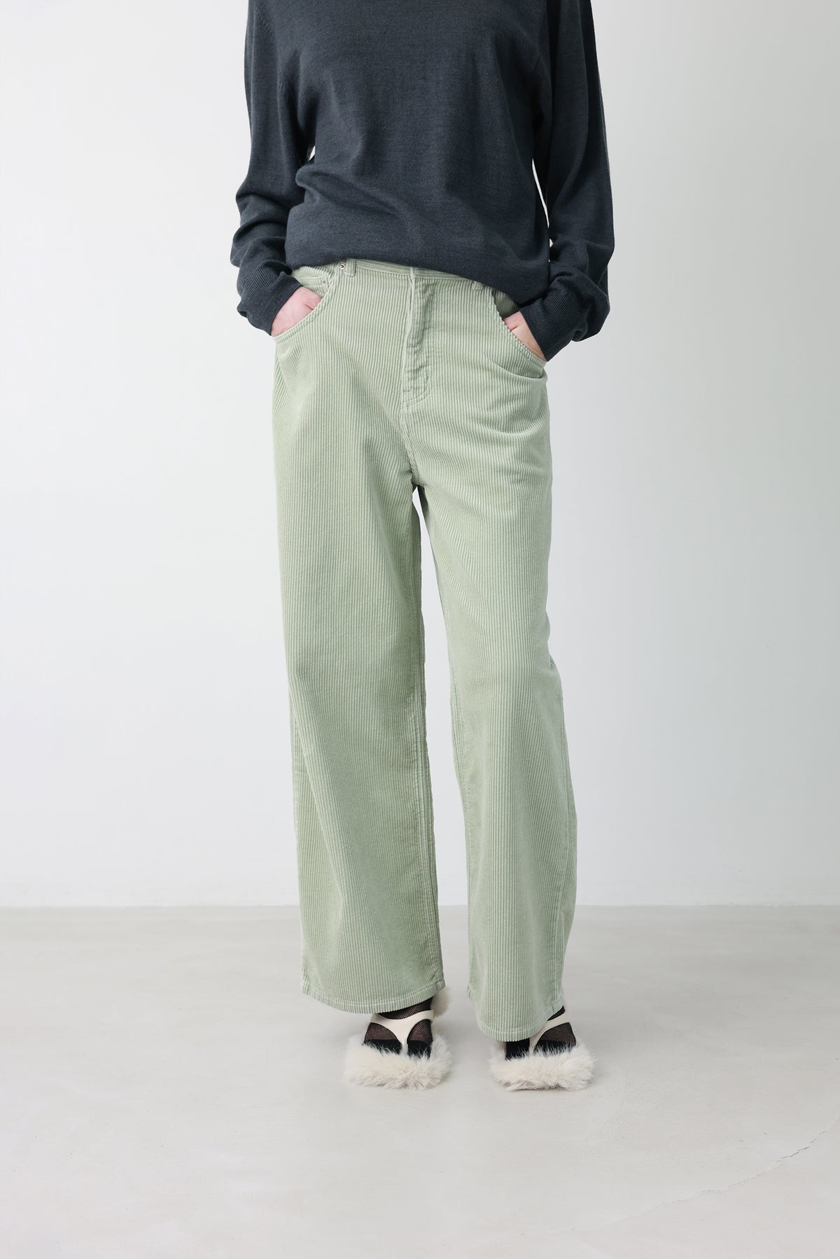 Soft Corduroy Pants Mint