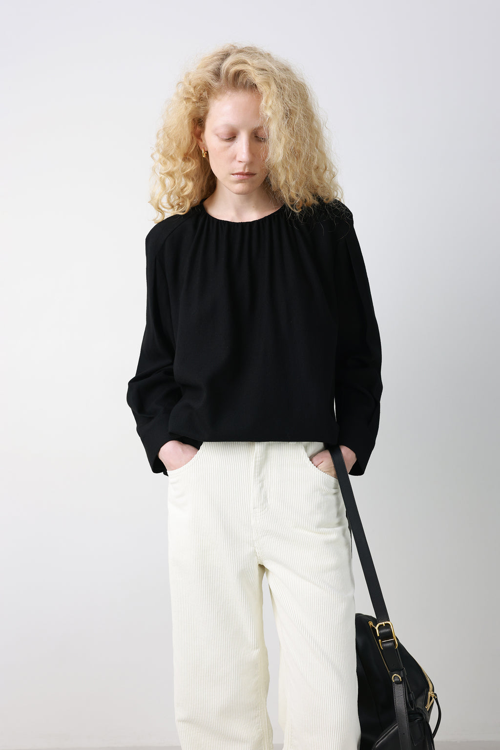 Soft Corduroy Pants Cream