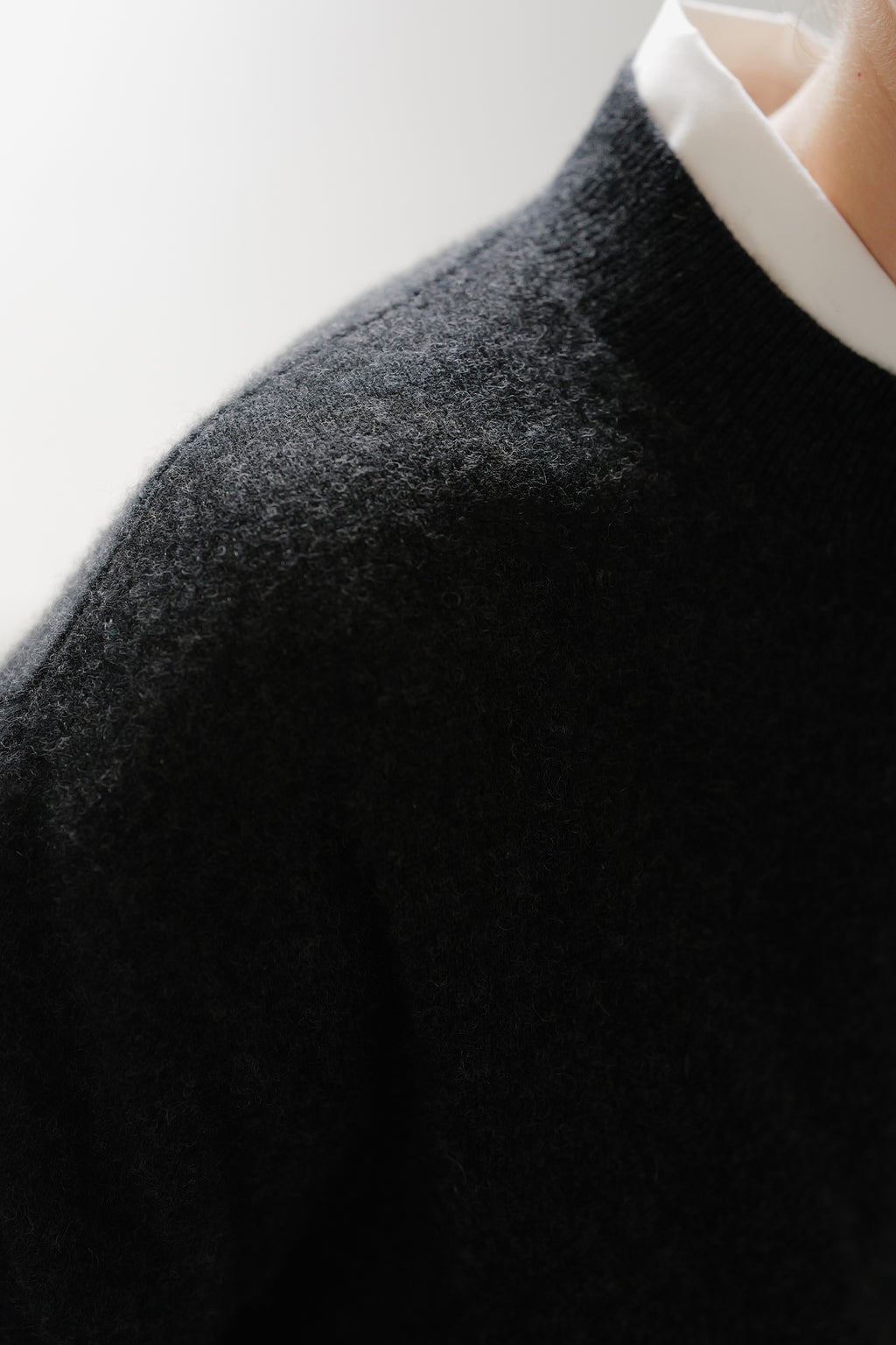 Cashmere 100 Overfit Pullover Charcoal